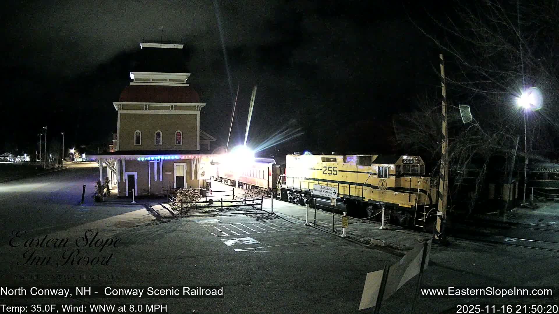 North  Conway, Conway Scenic Railroad Station Live Cam - Conway, Carroll, New Hampshire, USA