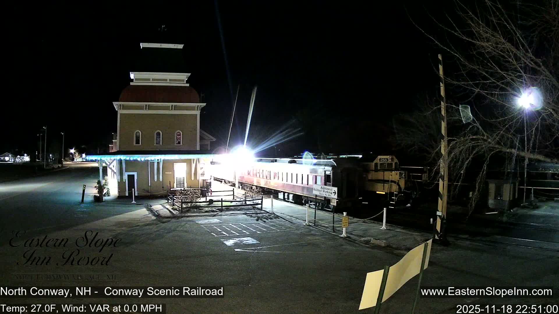 North  Conway, Conway Scenic Railroad Station Live Cam - Conway, Carroll, New Hampshire, USA