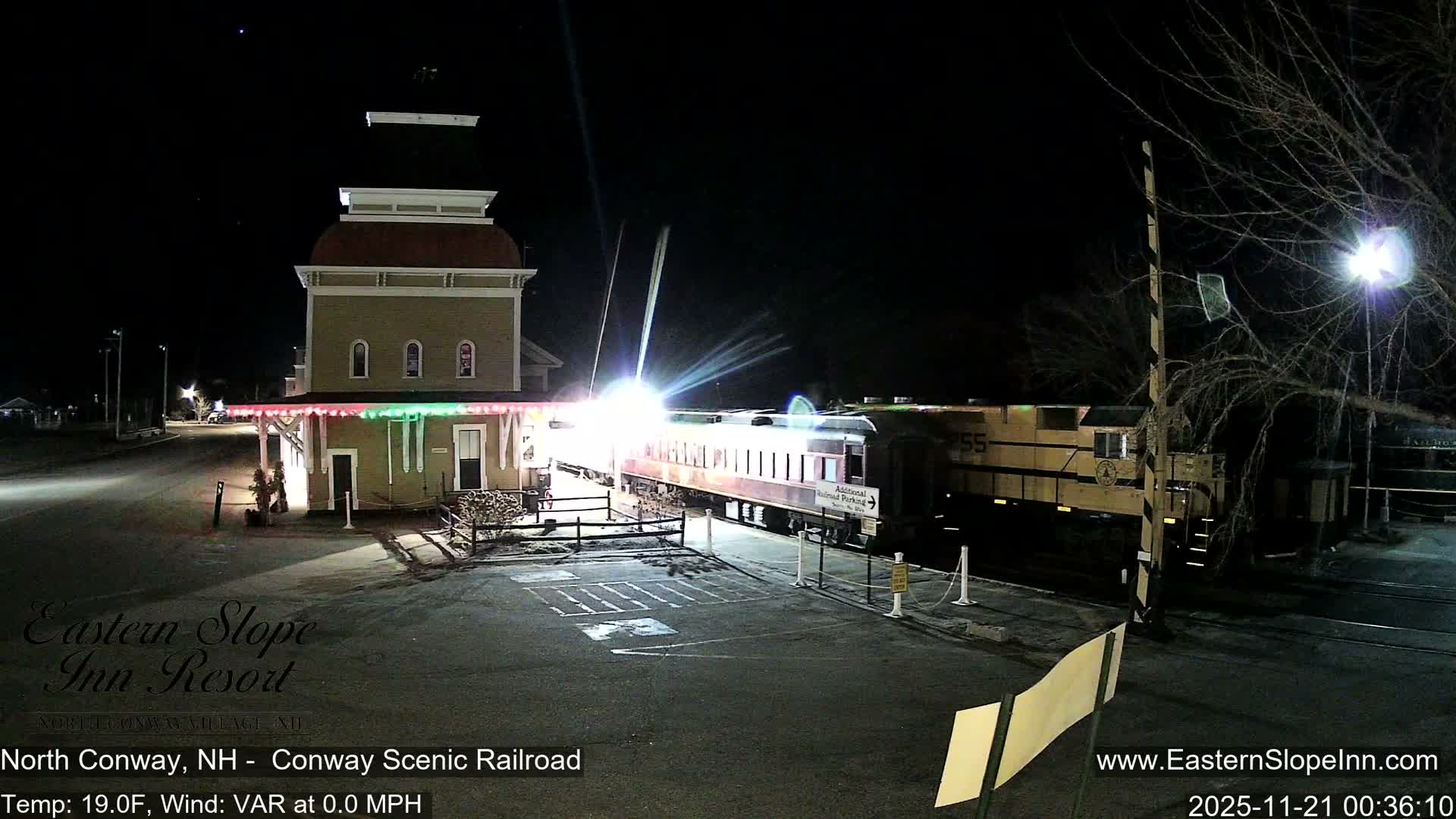 North  Conway, Conway Scenic Railroad Station Live Cam - Conway, Carroll, New Hampshire, USA