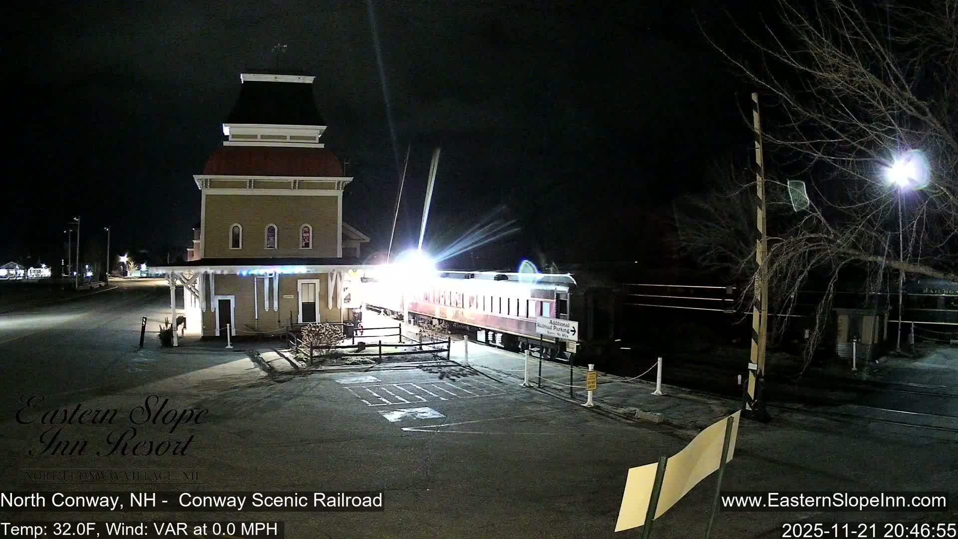 North  Conway, Conway Scenic Railroad Station Live Cam - Conway, Carroll, New Hampshire, USA