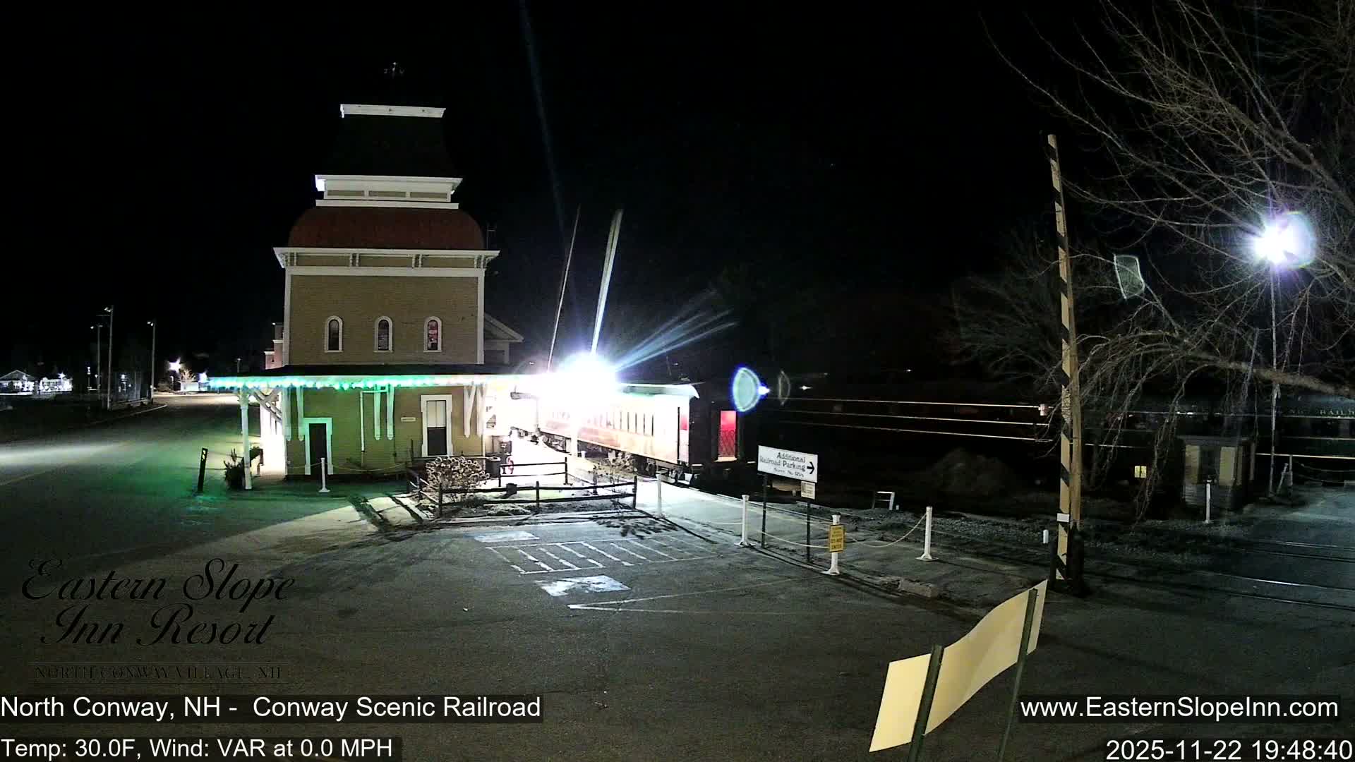 North  Conway, Conway Scenic Railroad Station Live Cam - Conway, Carroll, New Hampshire, USA