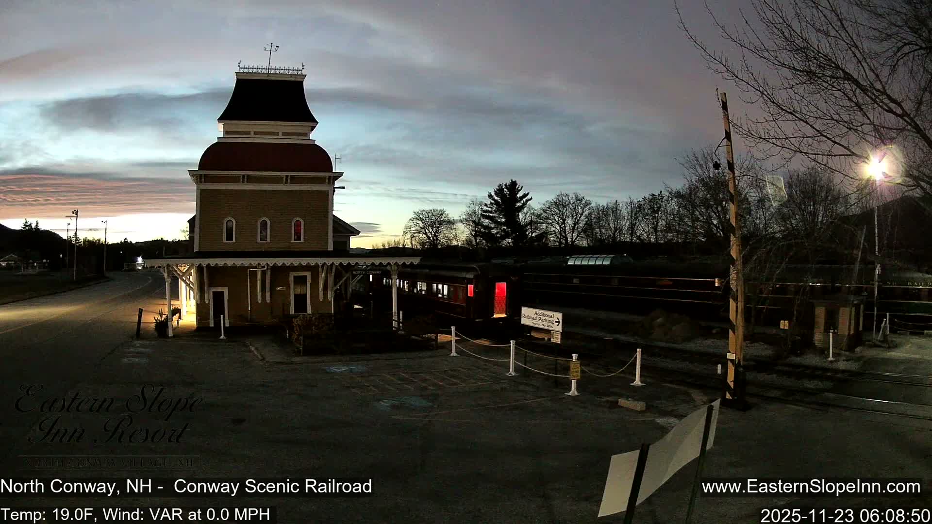 North  Conway, Conway Scenic Railroad Station Live Cam - Conway, Carroll, New Hampshire, USA