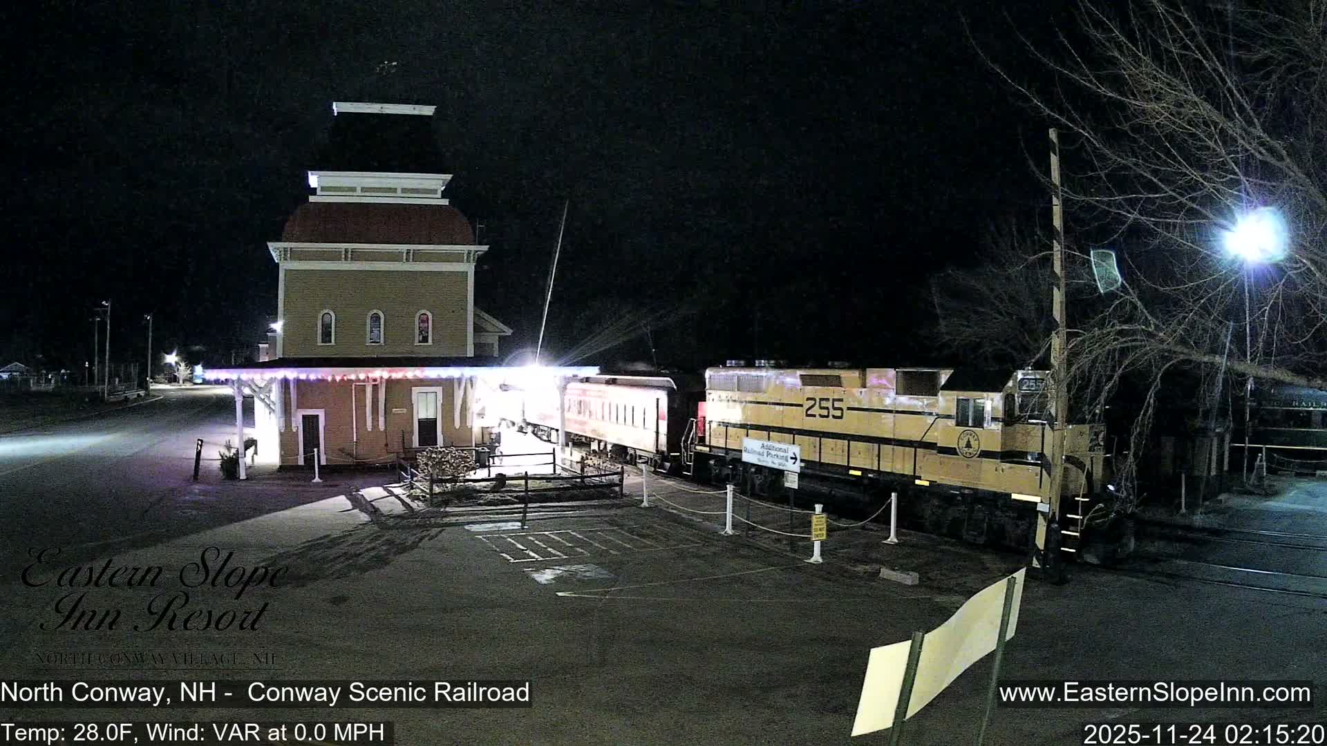 North  Conway, Conway Scenic Railroad Station Live Cam - Conway, Carroll, New Hampshire, USA
