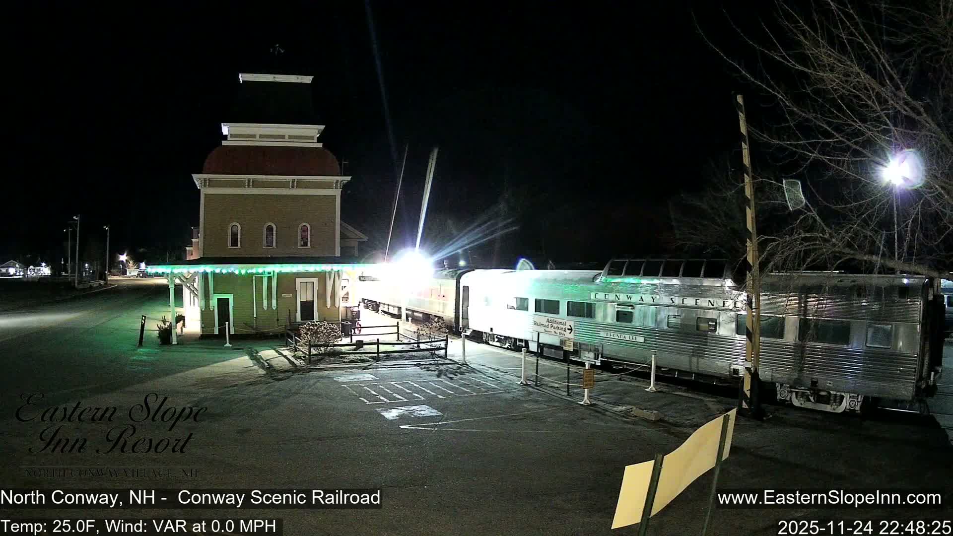 North  Conway, Conway Scenic Railroad Station Live Cam - Conway, Carroll, New Hampshire, USA