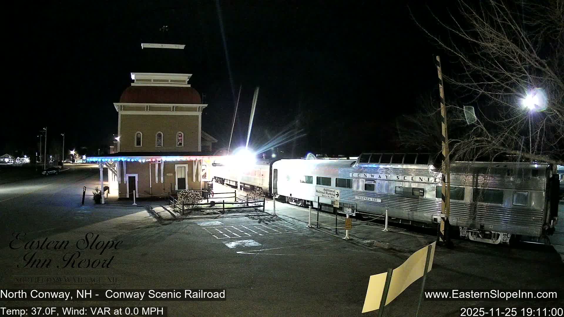 North  Conway, Conway Scenic Railroad Station Live Cam - Conway, Carroll, New Hampshire, USA