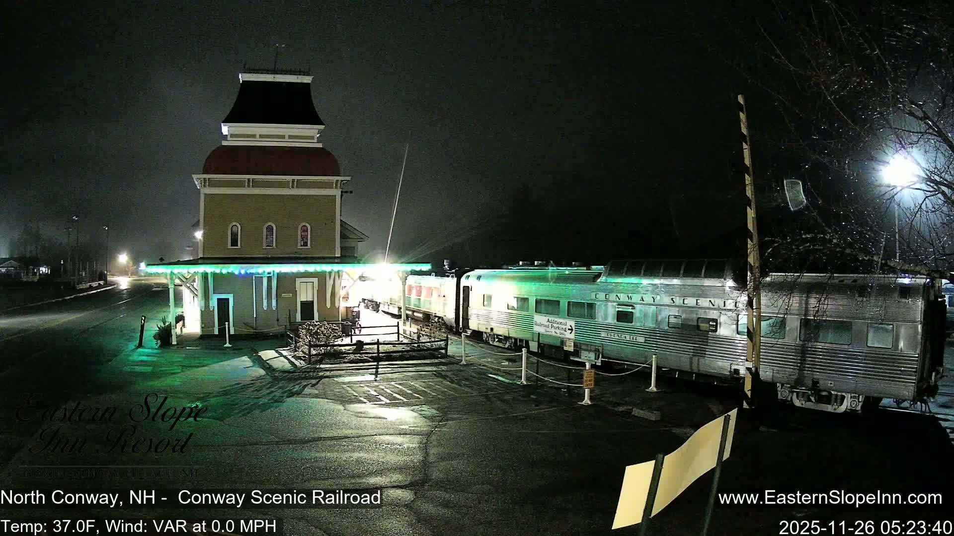 North  Conway, Conway Scenic Railroad Station Live Cam - Conway, Carroll, New Hampshire, USA