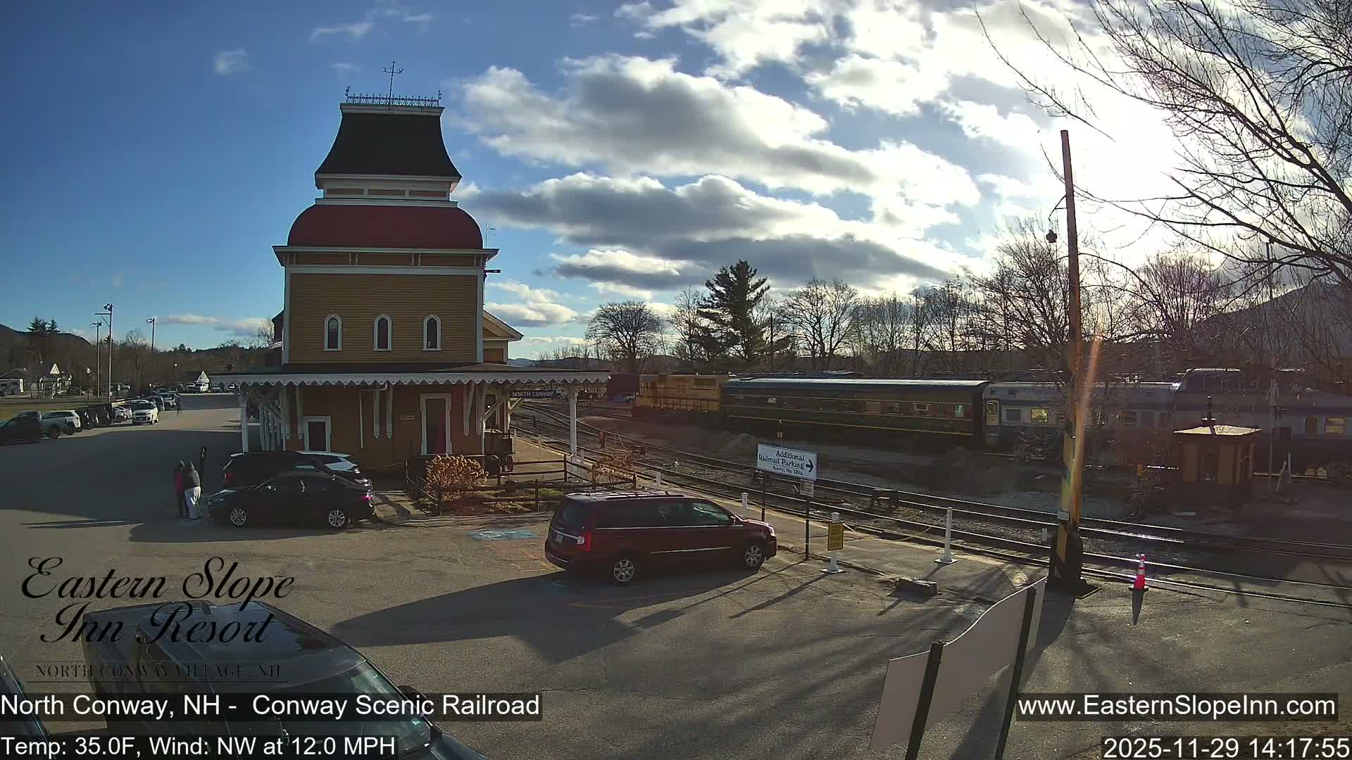 North  Conway, Conway Scenic Railroad Station Live Cam - Conway, Carroll, New Hampshire, USA