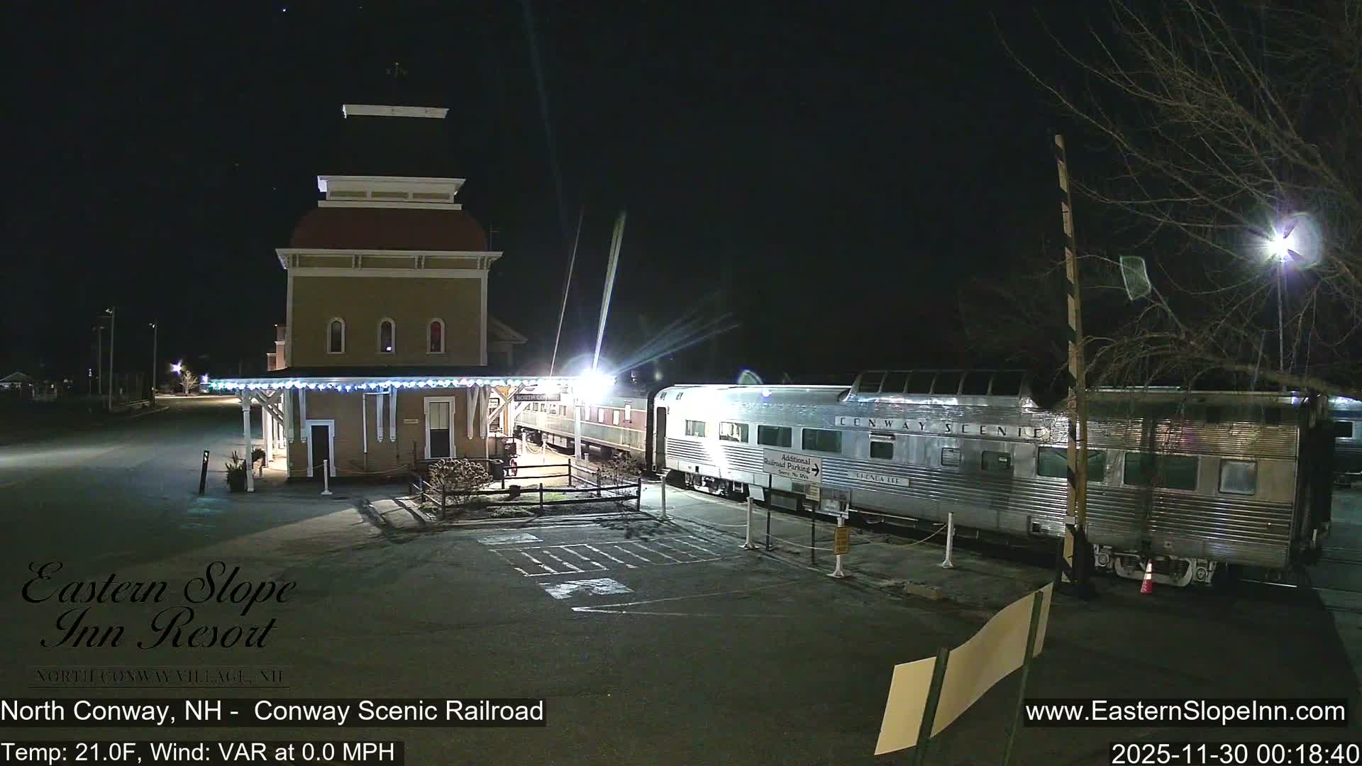 North  Conway, Conway Scenic Railroad Station Live Cam - Conway, Carroll, New Hampshire, USA
