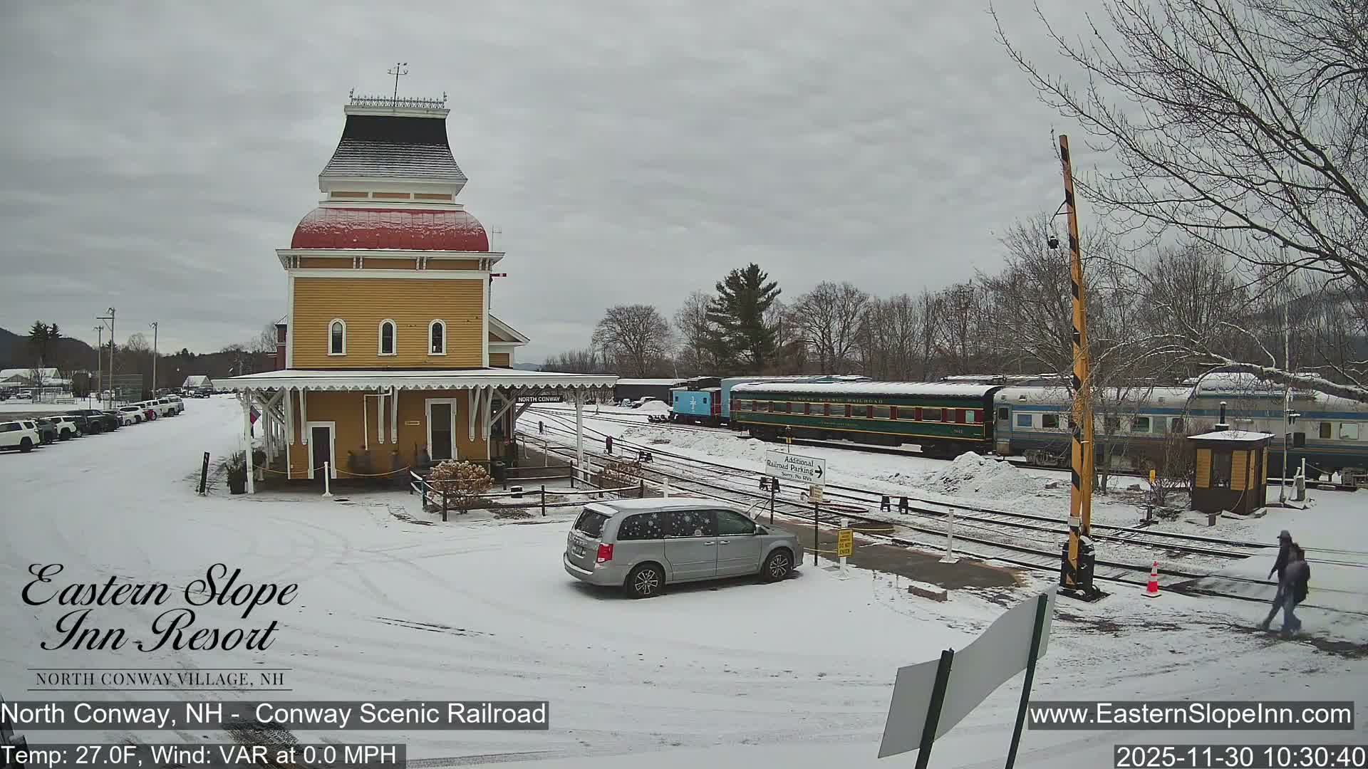 North  Conway, Conway Scenic Railroad Station Live Cam - Conway, Carroll, New Hampshire, USA