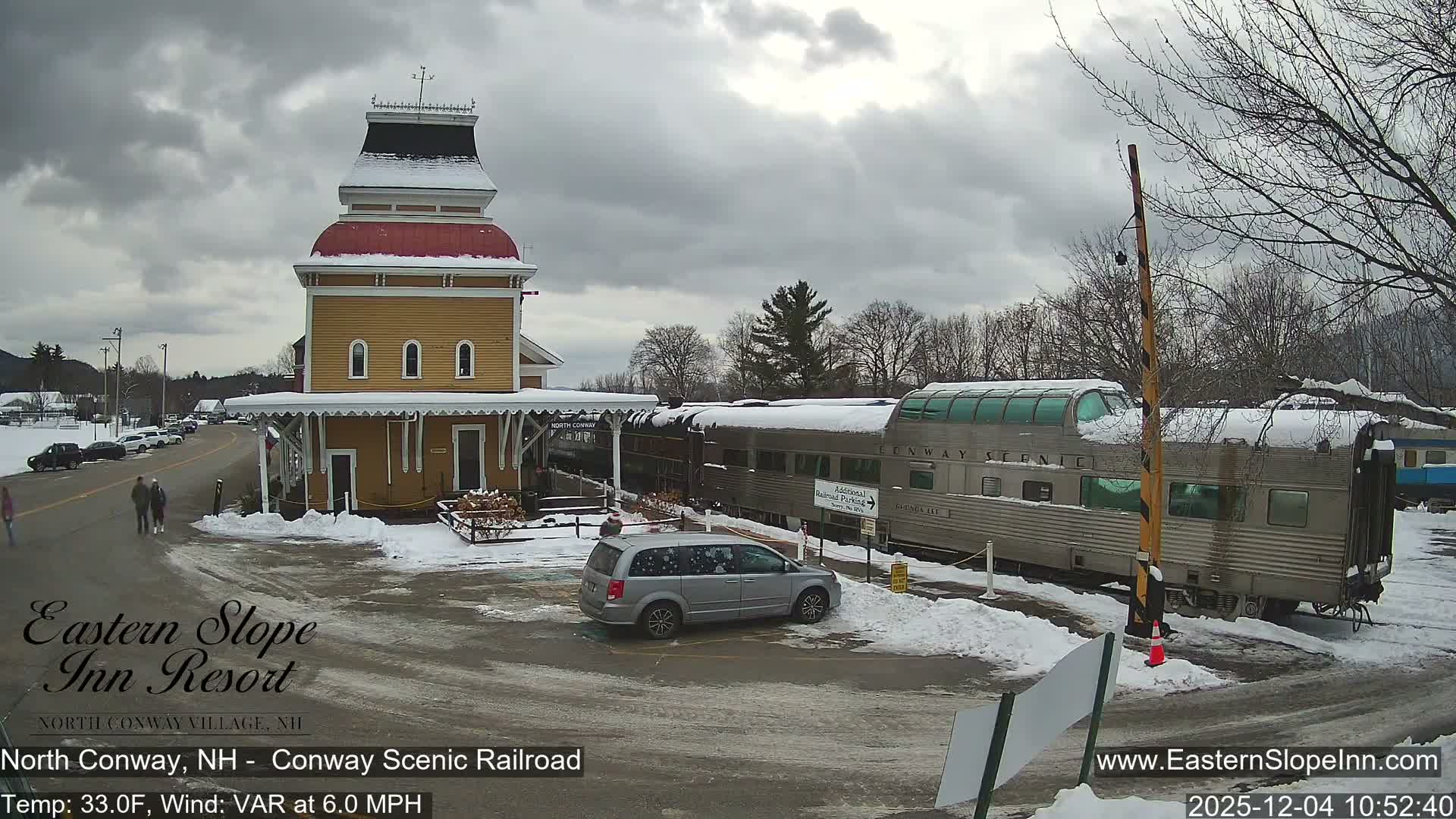 North  Conway, Conway Scenic Railroad Station Live Cam - Conway, Carroll, New Hampshire, USA
