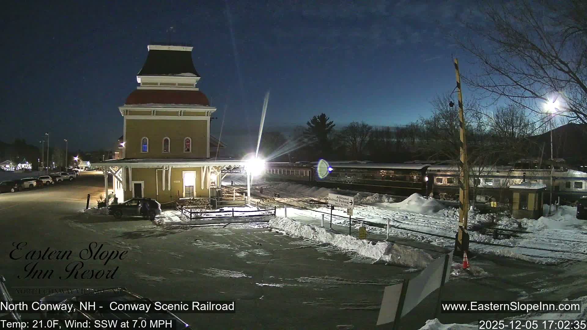 North  Conway, Conway Scenic Railroad Station Live Cam - Conway, Carroll, New Hampshire, USA