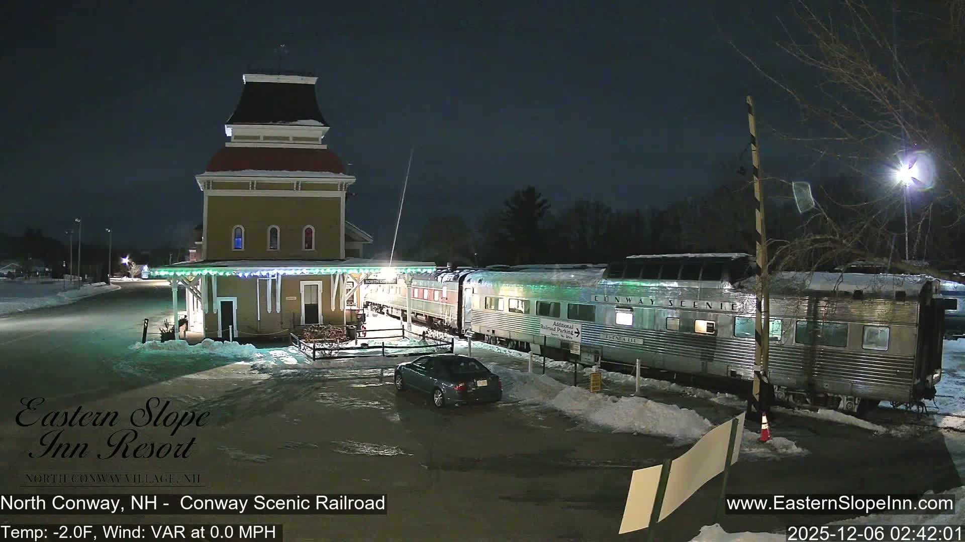 North  Conway, Conway Scenic Railroad Station Live Cam - Conway, Carroll, New Hampshire, USA