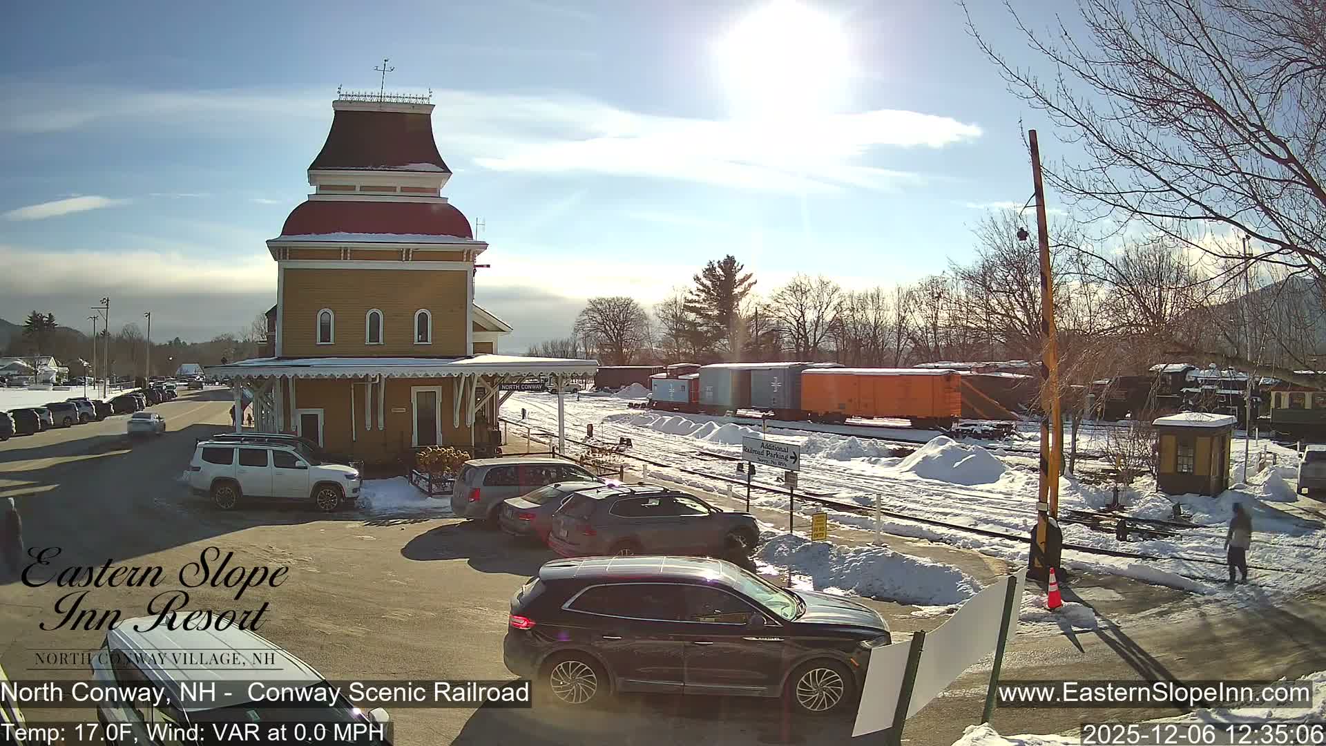 North  Conway, Conway Scenic Railroad Station Live Cam - Conway, Carroll, New Hampshire, USA