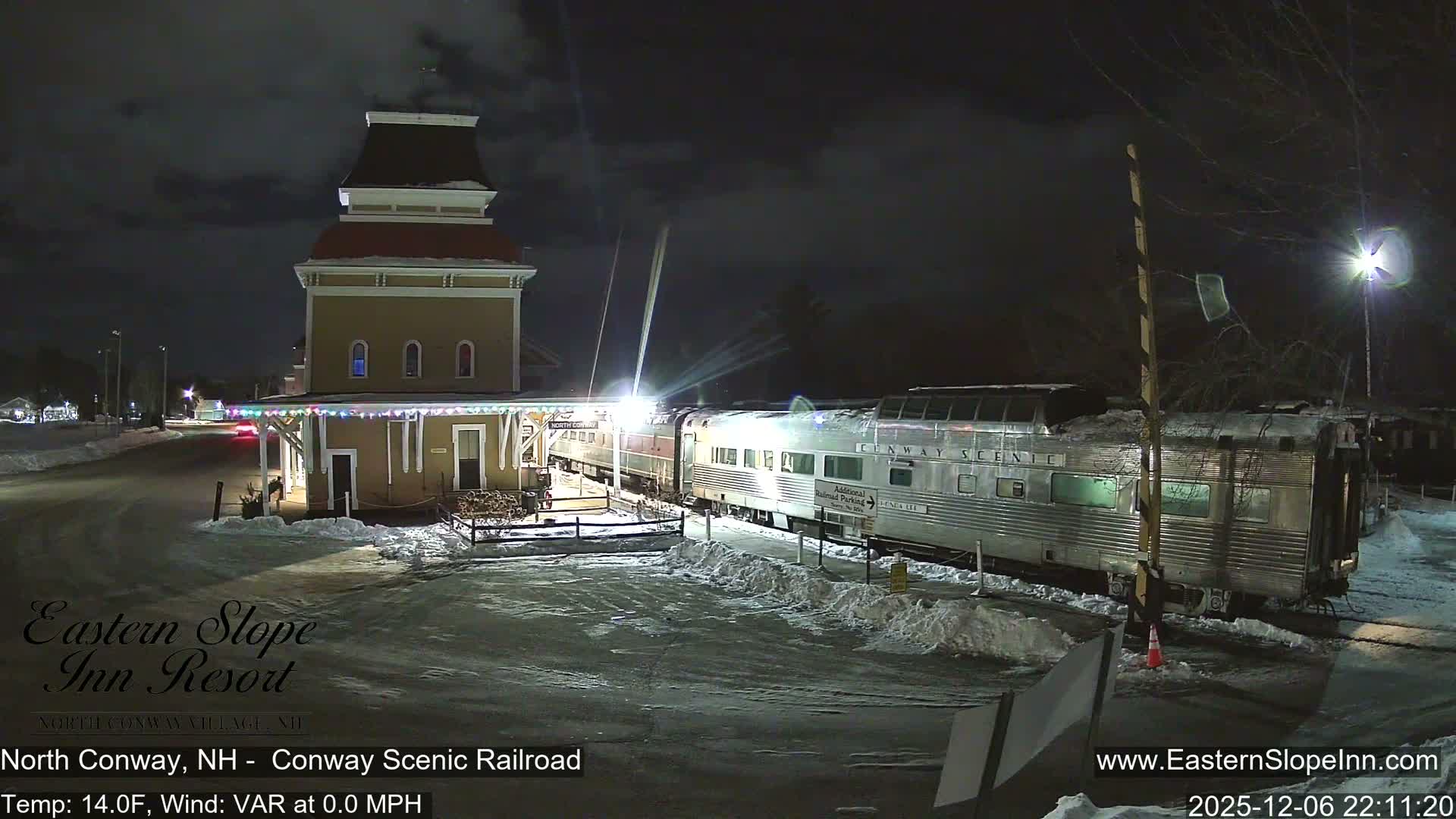 North  Conway, Conway Scenic Railroad Station Live Cam - Conway, Carroll, New Hampshire, USA