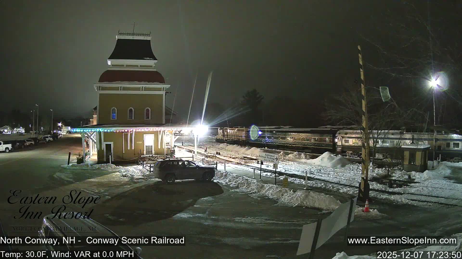 North  Conway, Conway Scenic Railroad Station Live Cam - Conway, Carroll, New Hampshire, USA