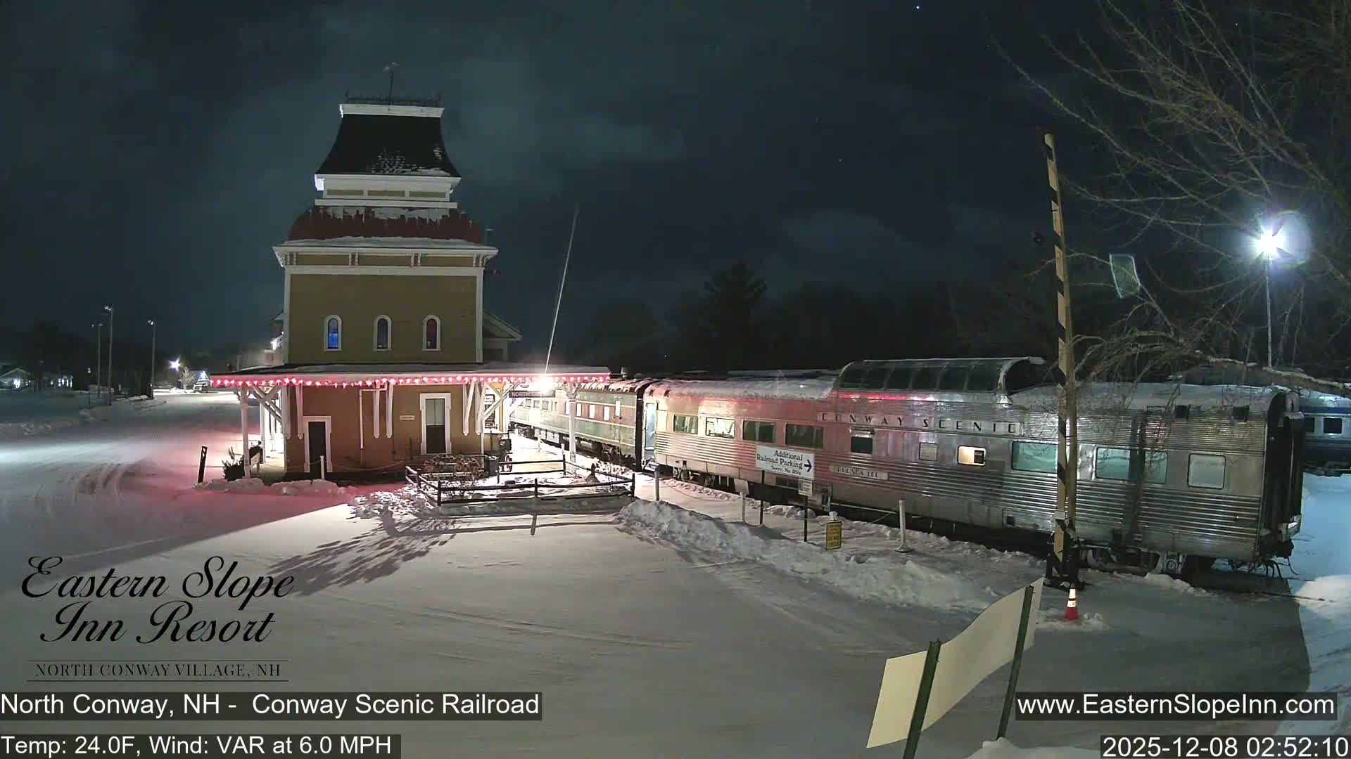 North  Conway, Conway Scenic Railroad Station Live Cam - Conway, Carroll, New Hampshire, USA