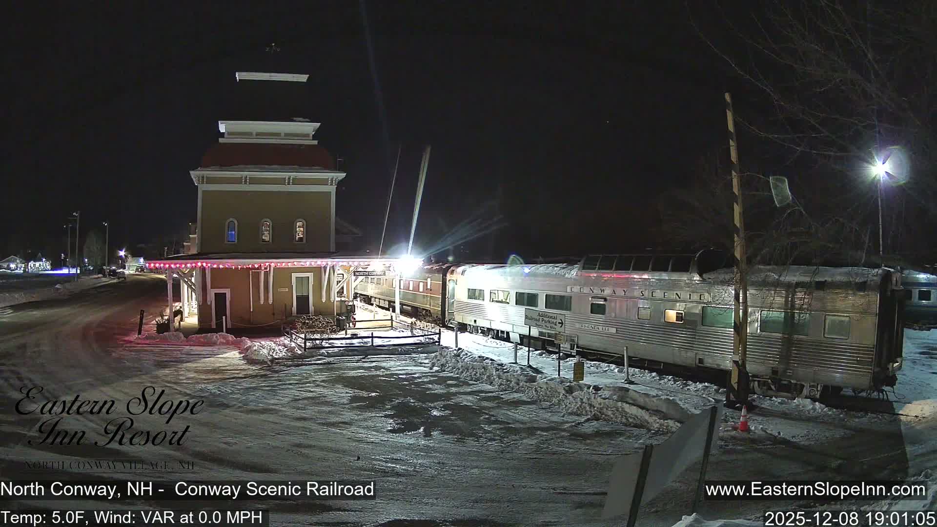 North  Conway, Conway Scenic Railroad Station Live Cam - Conway, Carroll, New Hampshire, USA