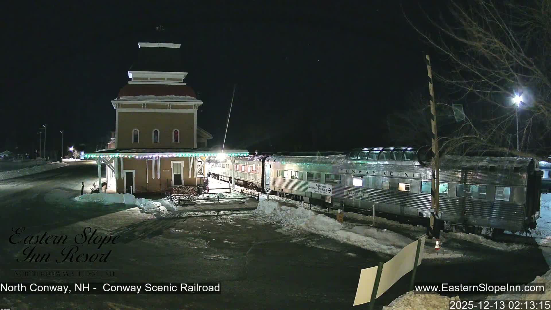 North  Conway, Conway Scenic Railroad Station Live Cam - Conway, Carroll, New Hampshire, USA