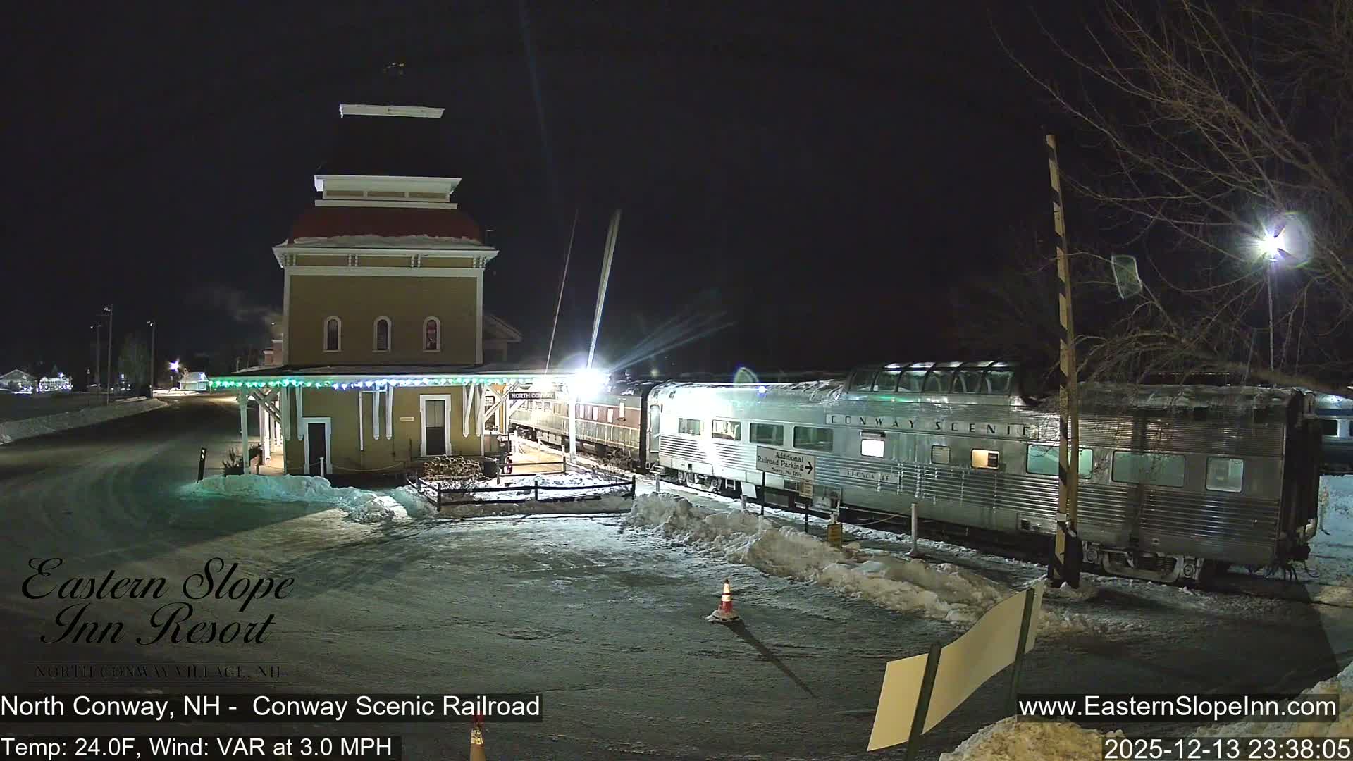 North  Conway, Conway Scenic Railroad Station Live Cam - Conway, Carroll, New Hampshire, USA
