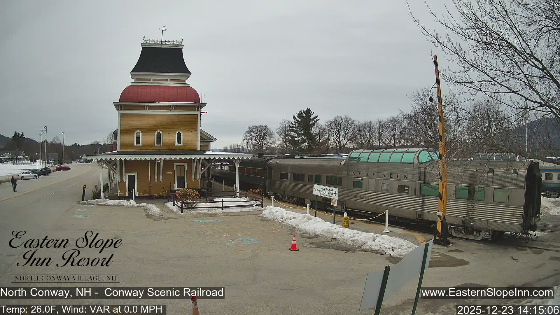 North  Conway, Conway Scenic Railroad Station Live Cam - Conway, Carroll, New Hampshire, USA