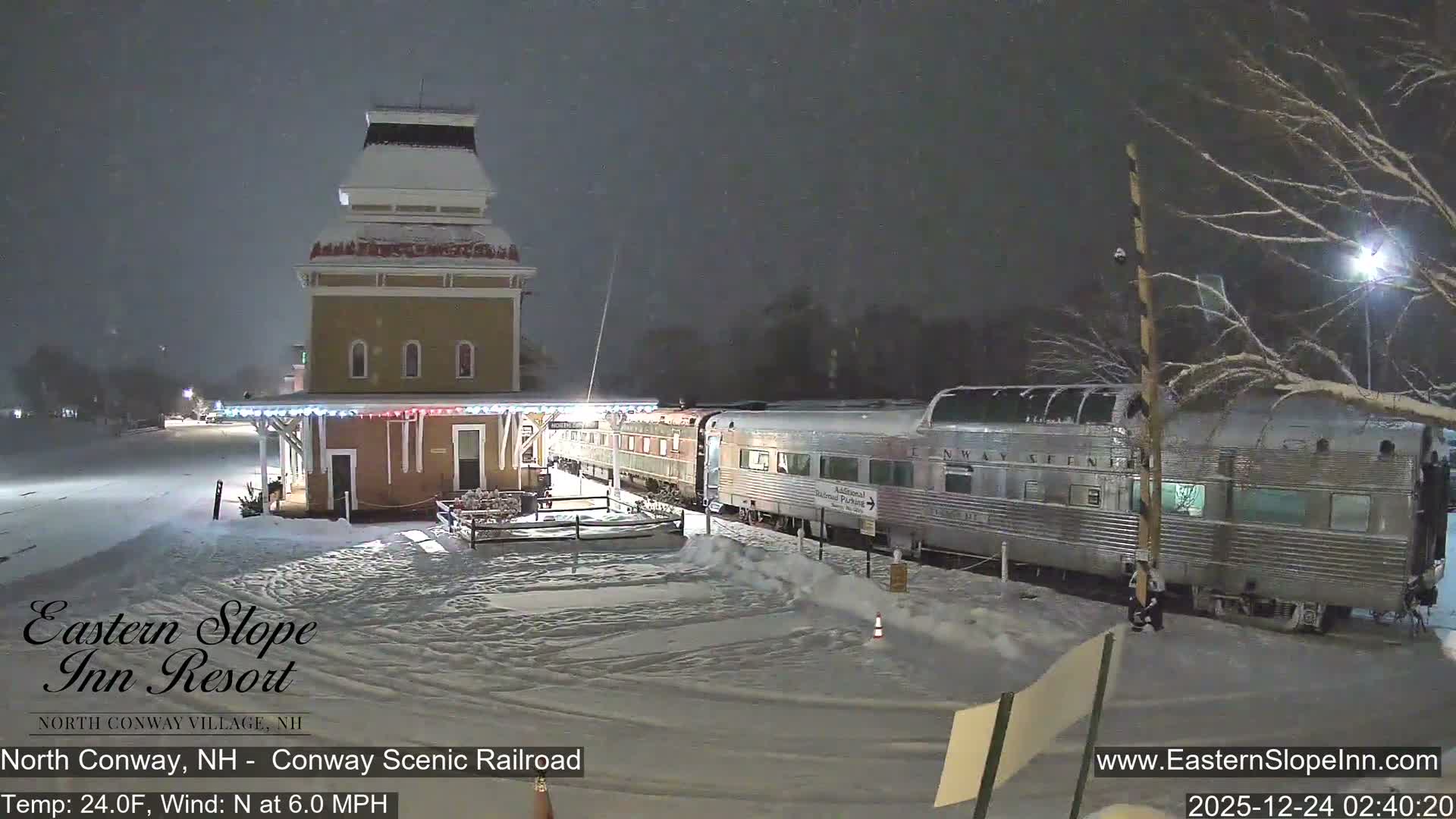 North  Conway, Conway Scenic Railroad Station Live Cam - Conway, Carroll, New Hampshire, USA