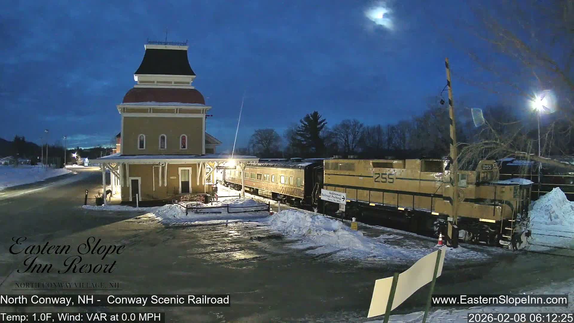 North  Conway, Conway Scenic Railroad Station Live Cam - Conway, Carroll, New Hampshire, USA