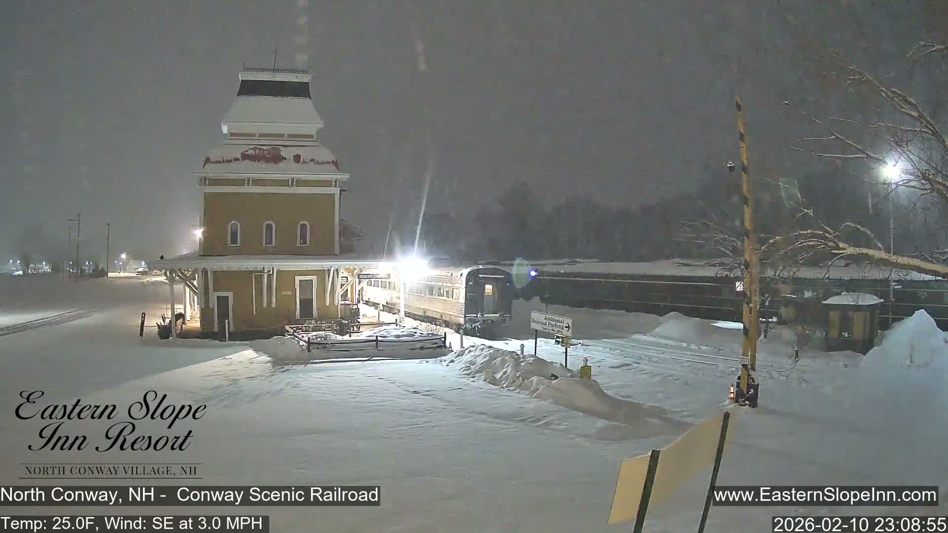 North  Conway, Conway Scenic Railroad Station Live Cam - Conway, Carroll, New Hampshire, USA