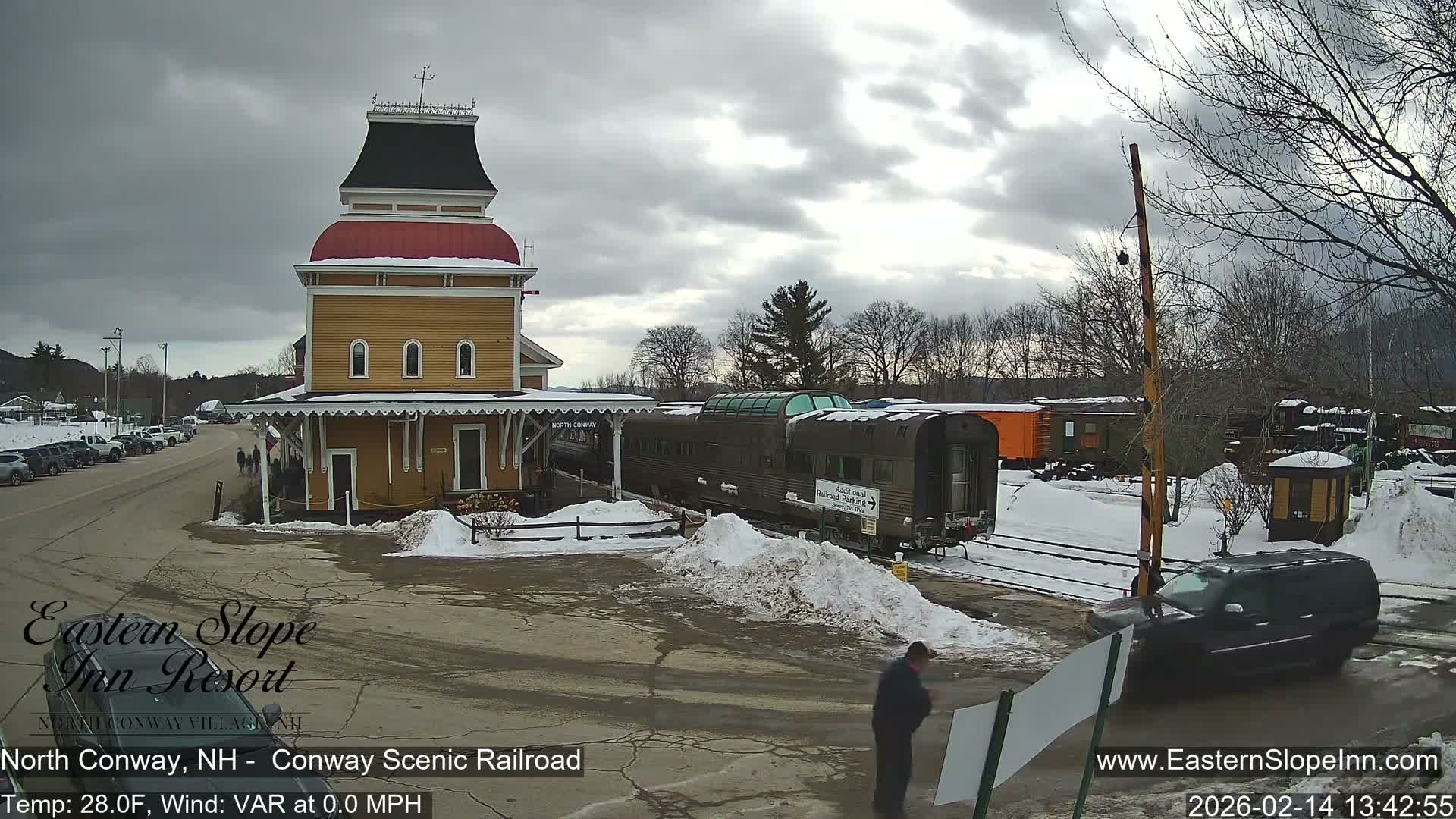 North  Conway, Conway Scenic Railroad Station Live Cam - Conway, Carroll, New Hampshire, USA
