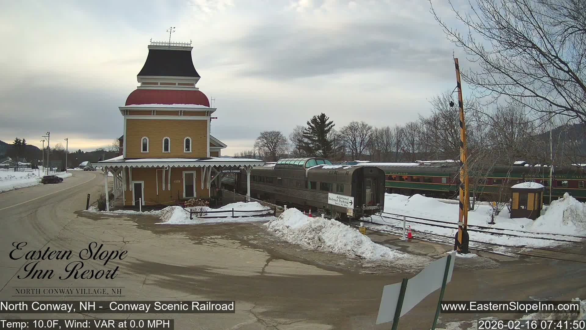 North  Conway, Conway Scenic Railroad Station Live Cam - Conway, Carroll, New Hampshire, USA