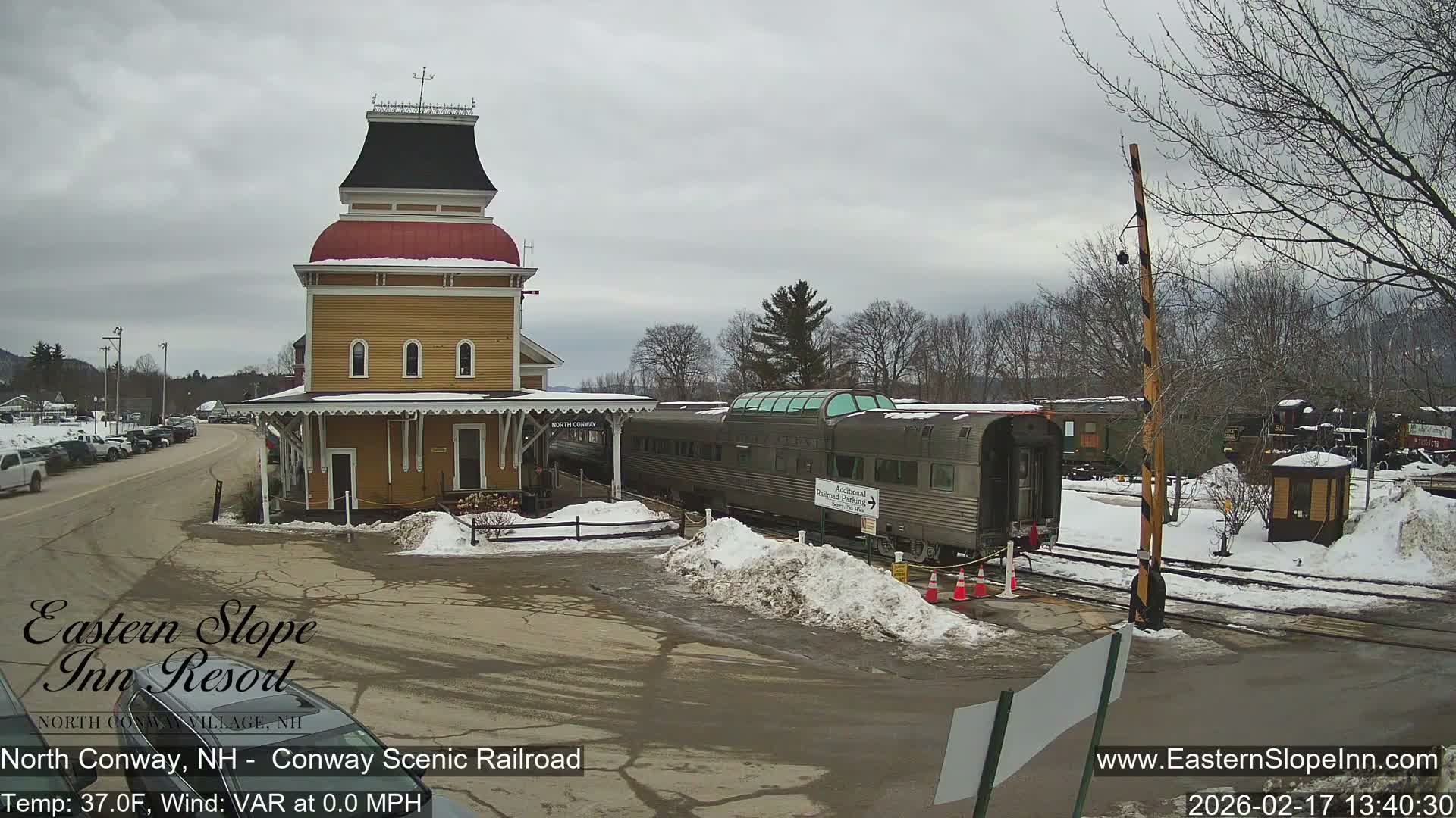 North  Conway, Conway Scenic Railroad Station Live Cam - Conway, Carroll, New Hampshire, USA