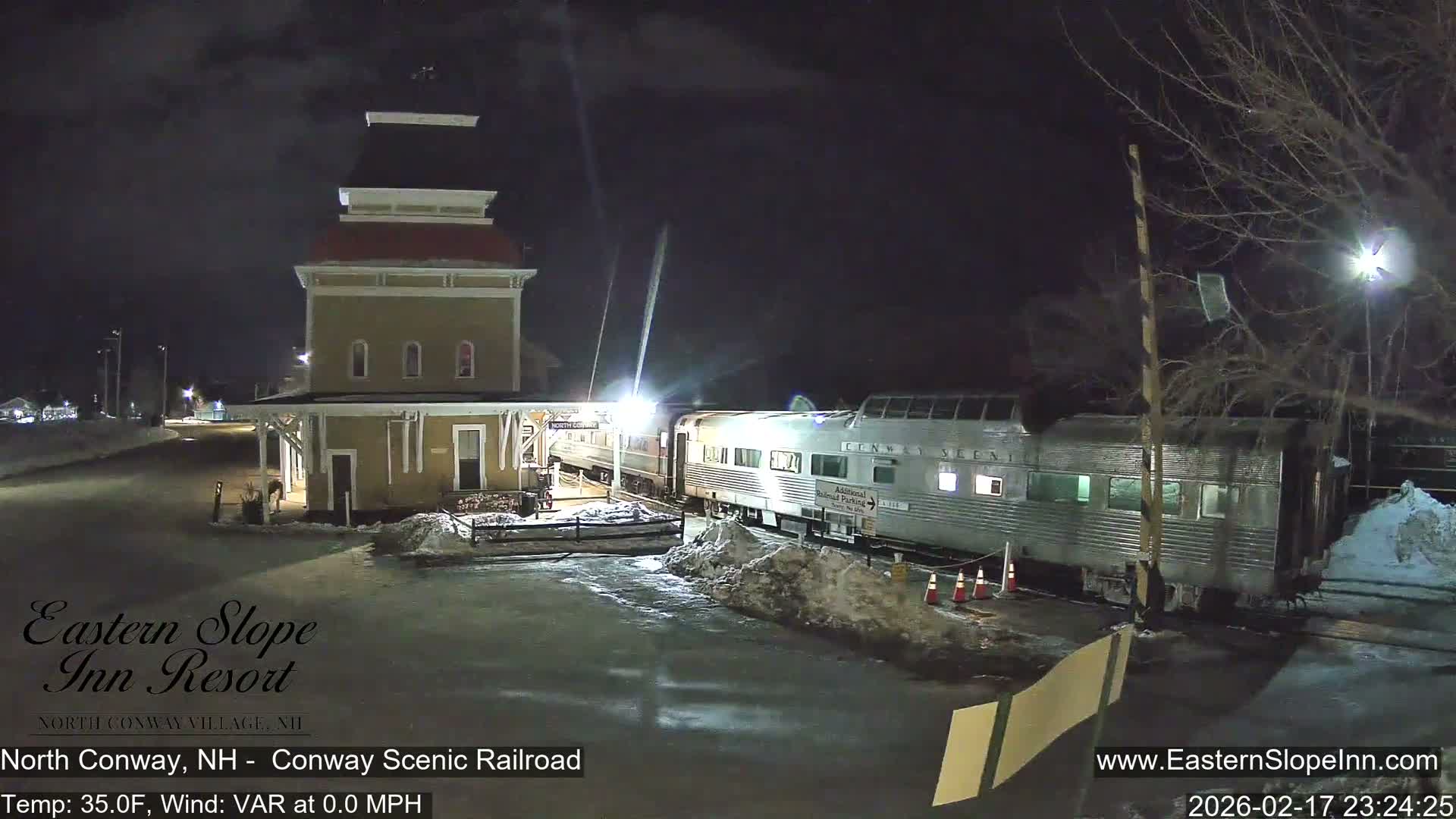 North  Conway, Conway Scenic Railroad Station Live Cam - Conway, Carroll, New Hampshire, USA