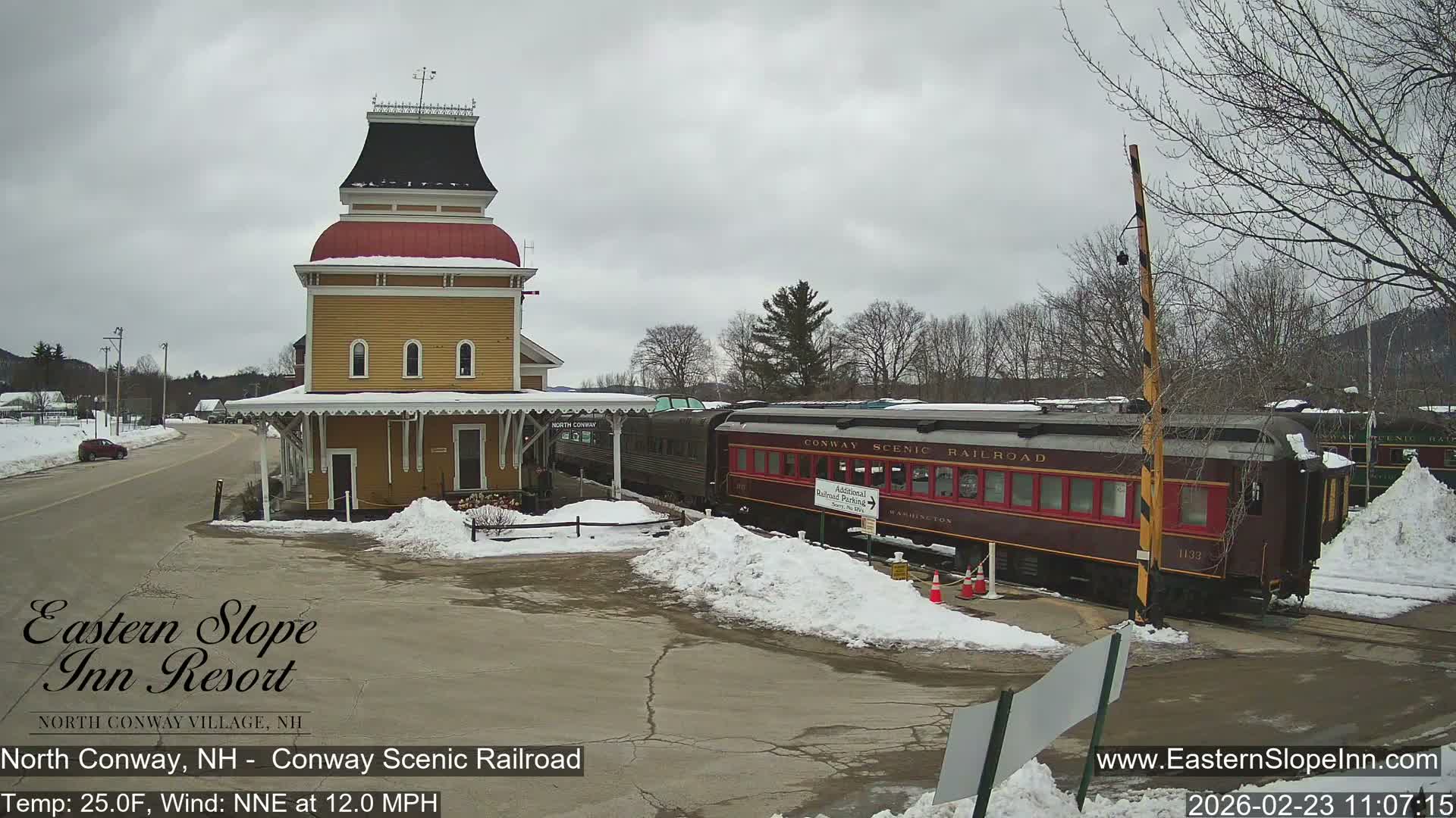 North  Conway, Conway Scenic Railroad Station Live Cam - Conway, Carroll, New Hampshire, USA