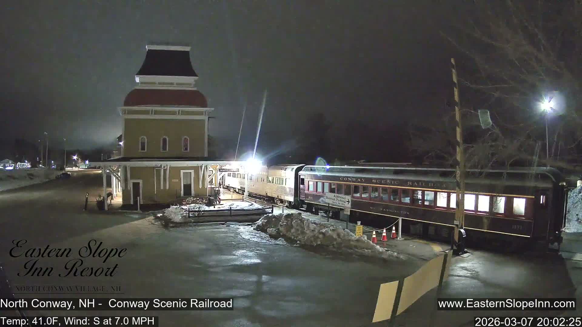 North  Conway, Conway Scenic Railroad Station Live Cam - Conway, Carroll, New Hampshire, USA