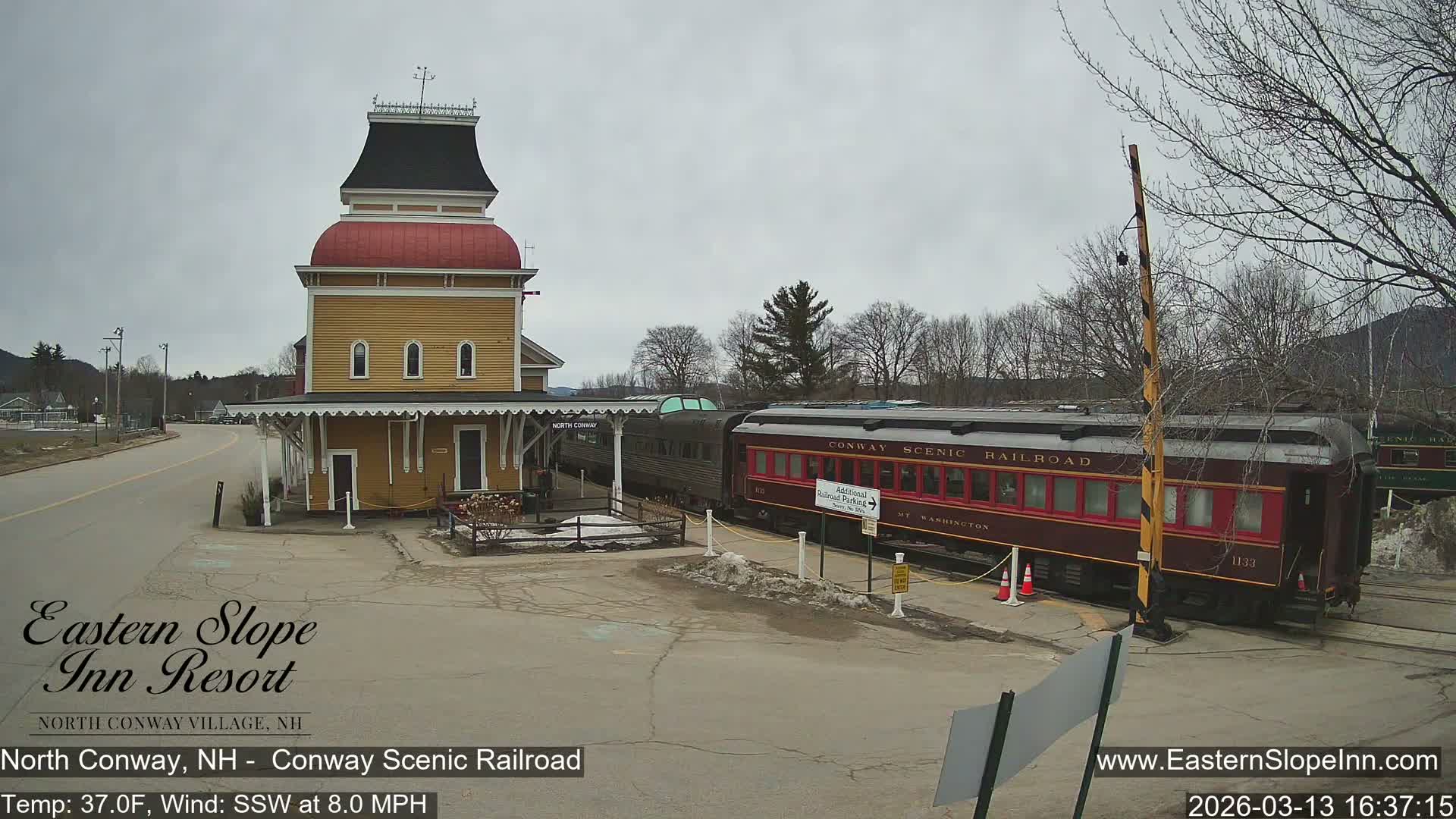 North  Conway, Conway Scenic Railroad Station Live Cam - Conway, Carroll, New Hampshire, USA