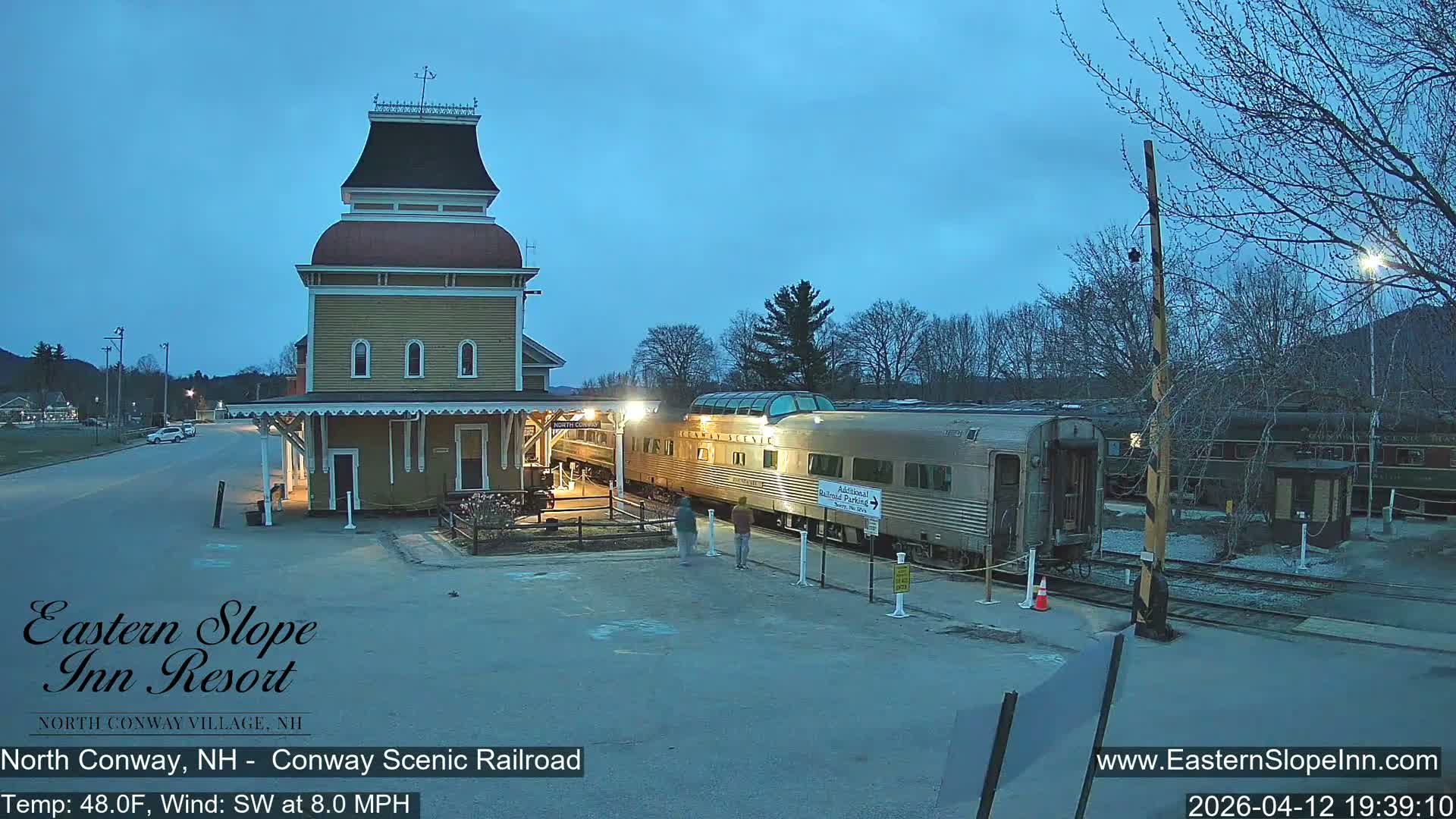 North  Conway, Conway Scenic Railroad Station Live Cam - Conway, Carroll, New Hampshire, USA