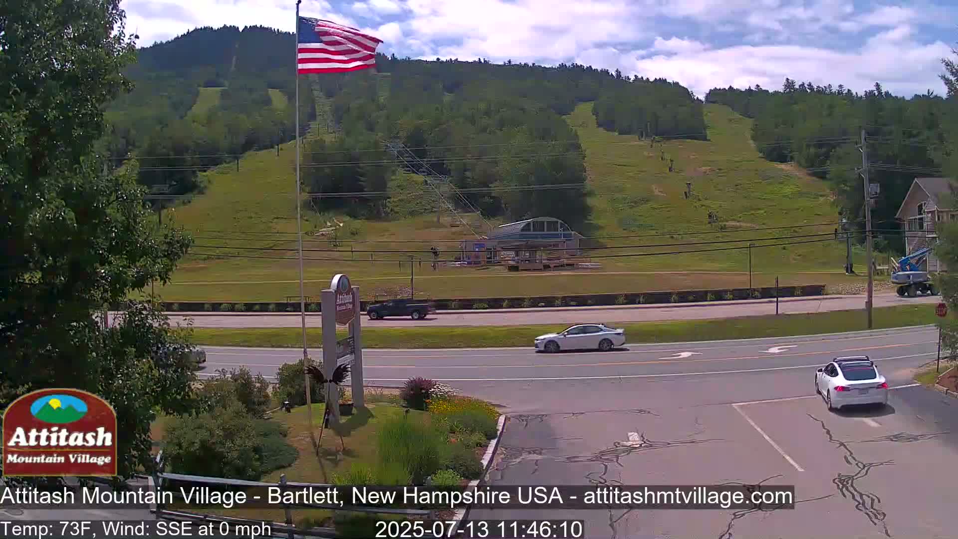 Attitash Mountain Village & Ski Slopes Live Cam - Bartlett, Carroll, New Hampshire, USA