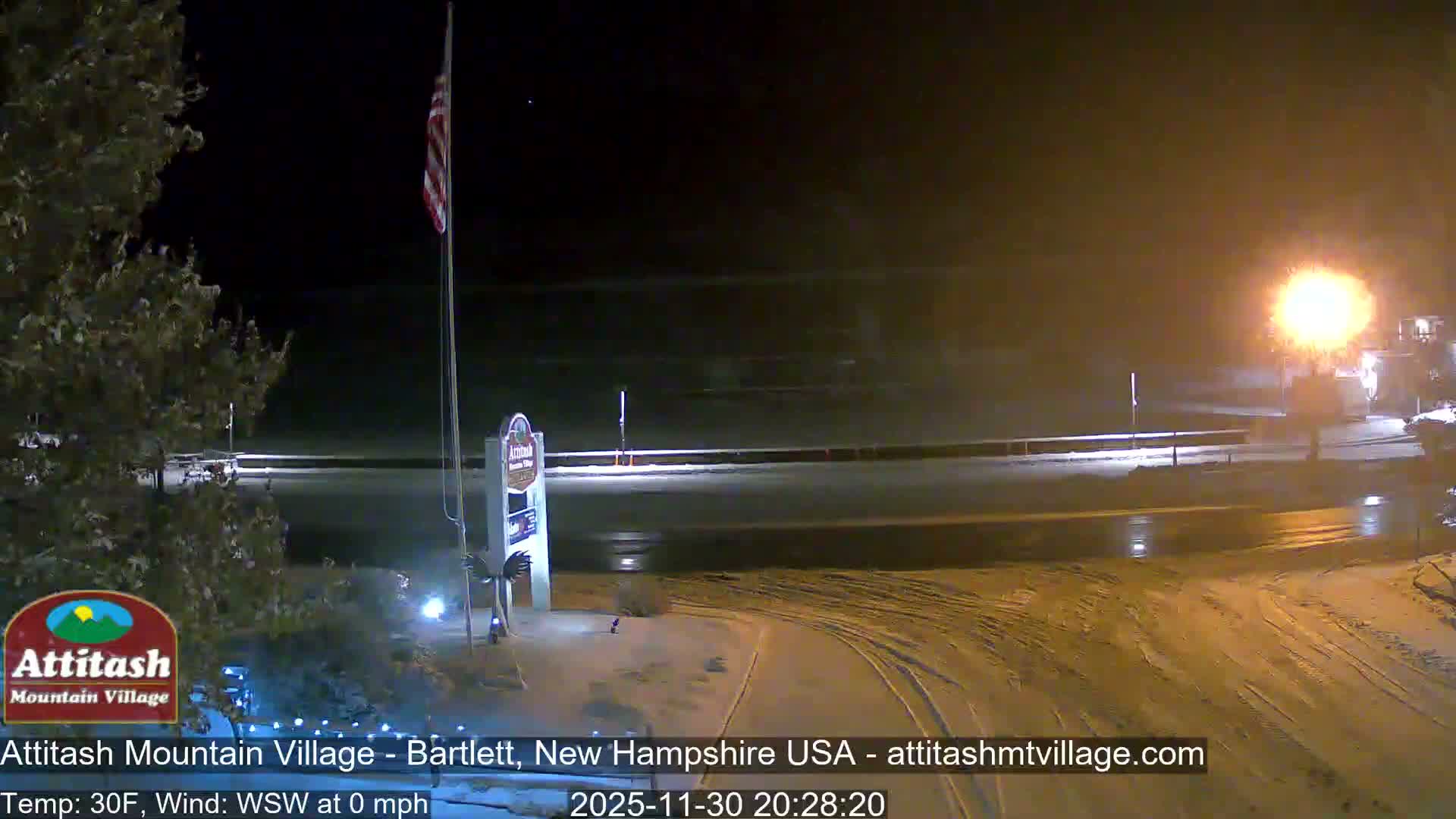 Attitash Mountain Village & Ski Slopes Live Cam - Bartlett, Carroll, New Hampshire, USA