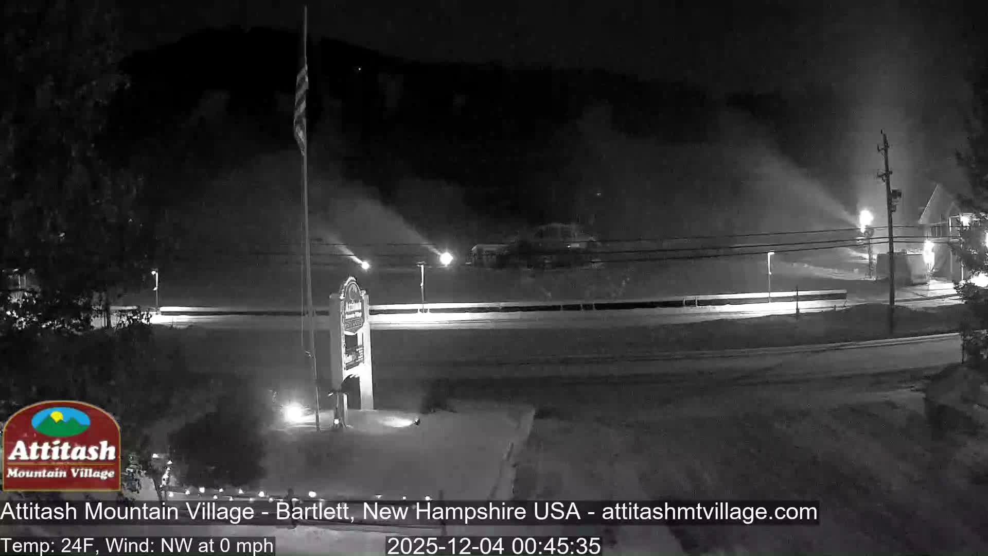 Attitash Mountain Village & Ski Slopes Live Cam - Bartlett, Carroll, New Hampshire, USA