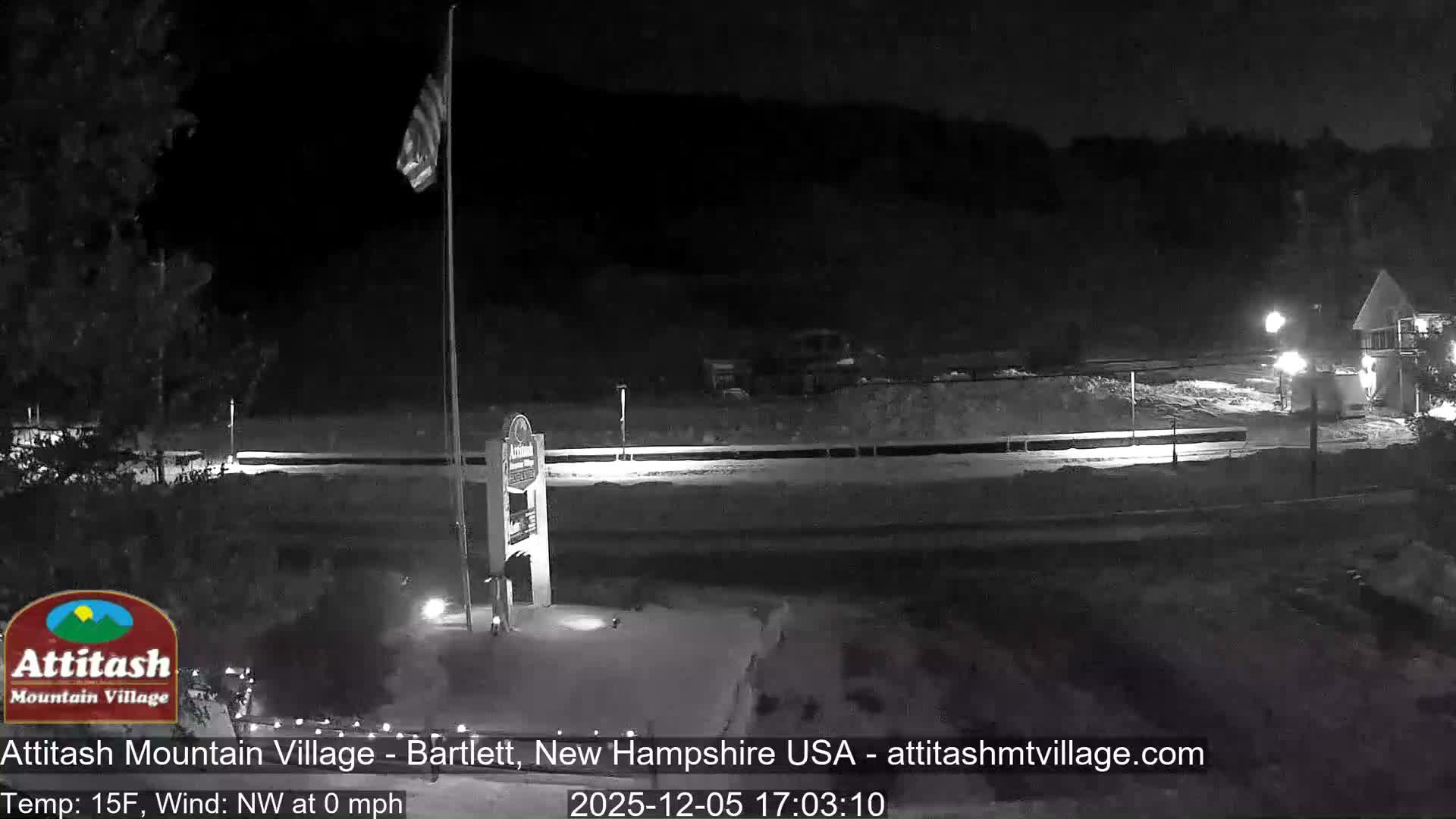 Attitash Mountain Village & Ski Slopes Live Cam - Bartlett, Carroll, New Hampshire, USA