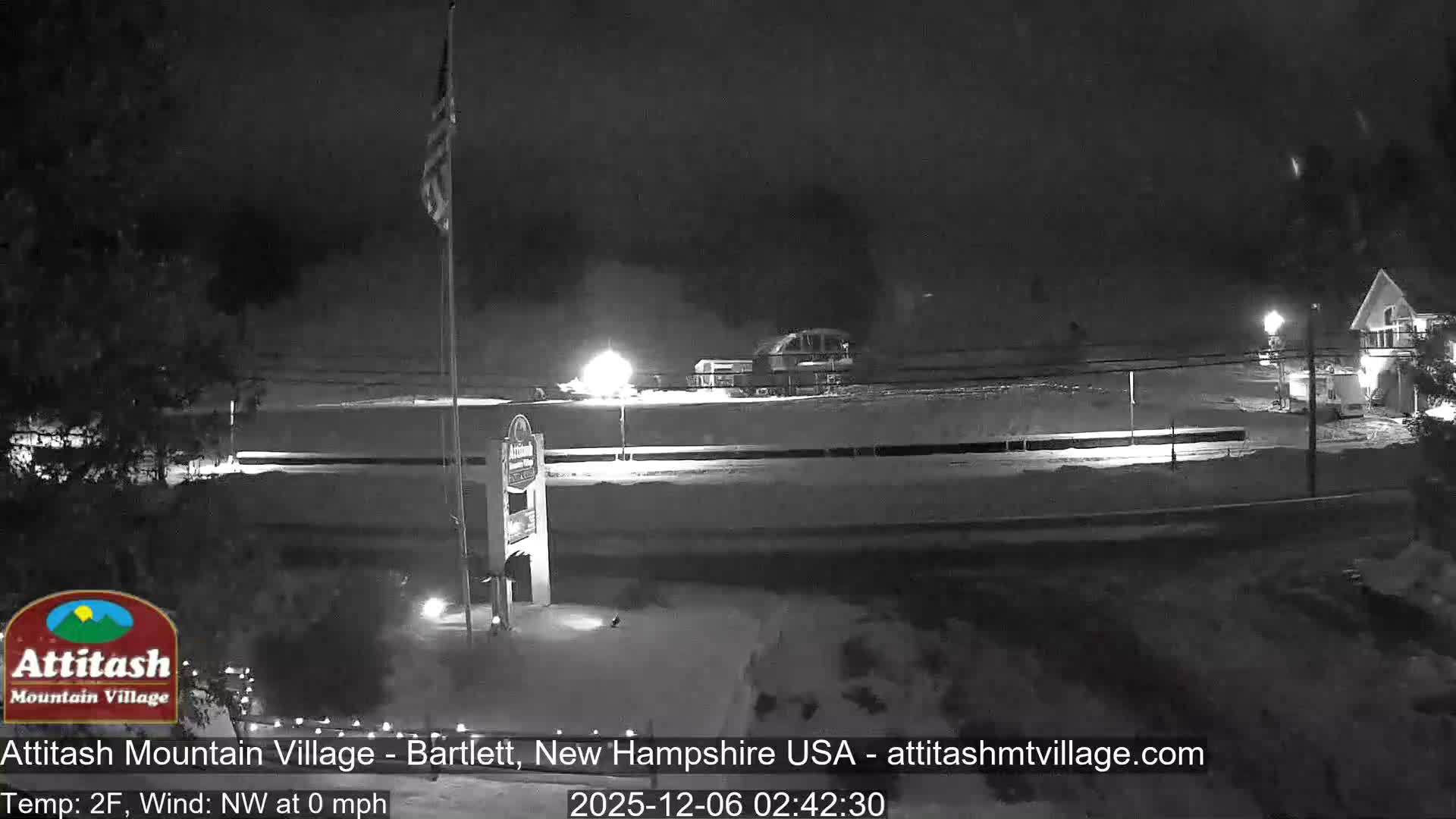 Attitash Mountain Village & Ski Slopes Live Cam - Bartlett, Carroll, New Hampshire, USA