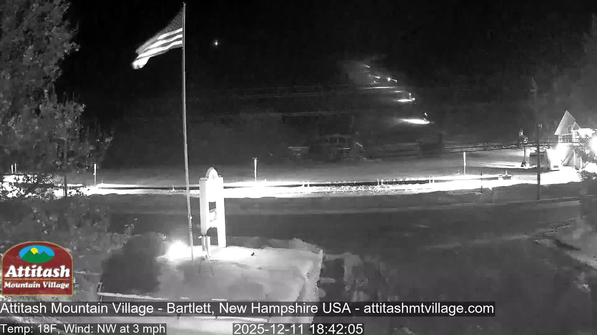 Attitash Mountain Village & Ski Slopes Live Cam - Bartlett, Carroll, New Hampshire, USA