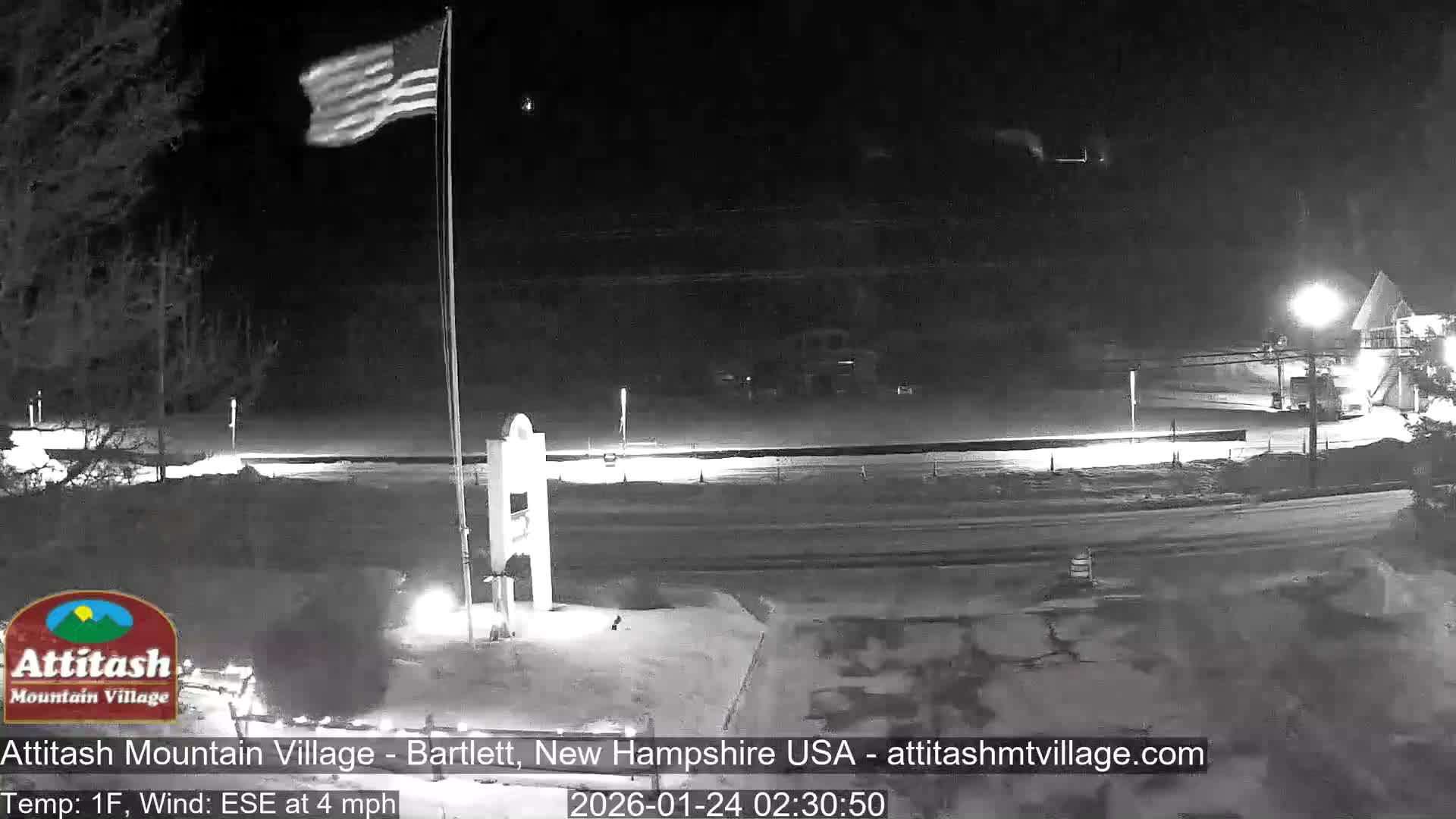 Attitash Mountain Village & Ski Slopes Live Cam - Bartlett, Carroll, New Hampshire, USA