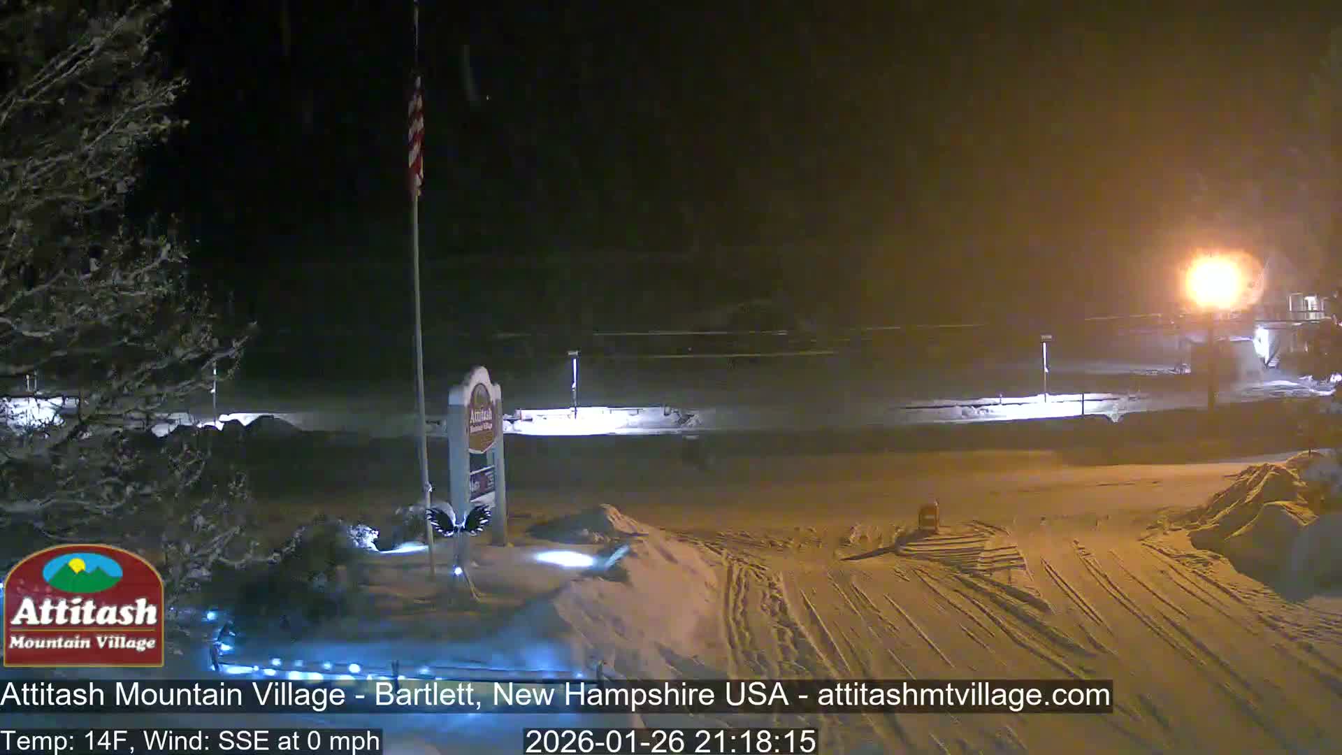 Attitash Mountain Village & Ski Slopes Live Cam - Bartlett, Carroll, New Hampshire, USA