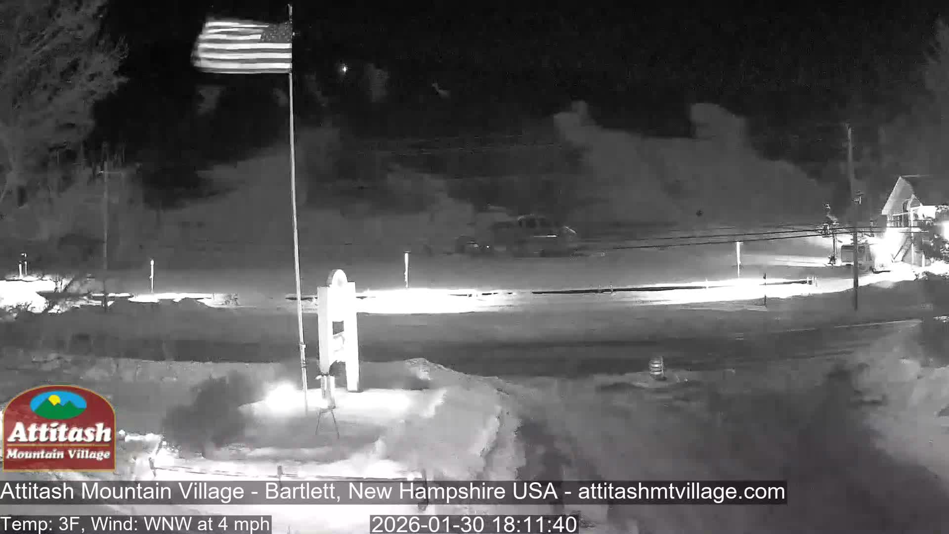 Attitash Mountain Village & Ski Slopes Live Cam - Bartlett, Carroll, New Hampshire, USA