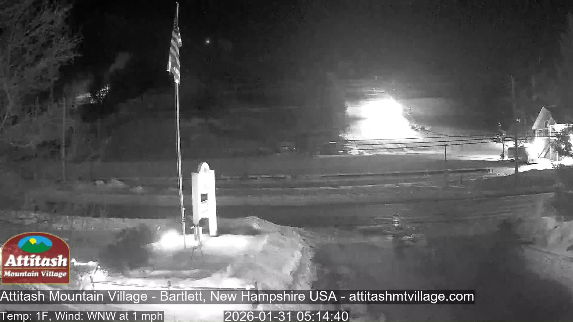 Attitash Mountain Village & Ski Slopes Live Cam - Bartlett, Carroll, New Hampshire, USA
