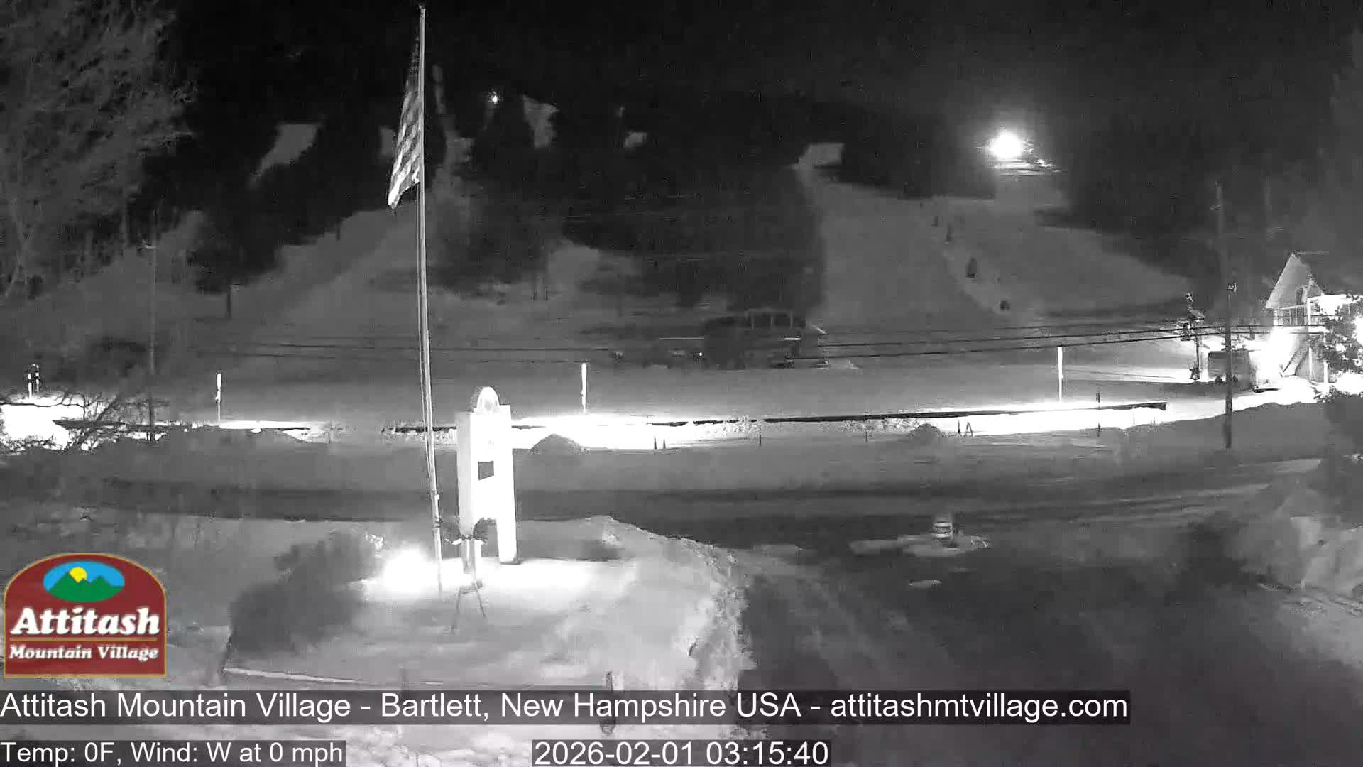 Attitash Mountain Village & Ski Slopes Live Cam - Bartlett, Carroll, New Hampshire, USA