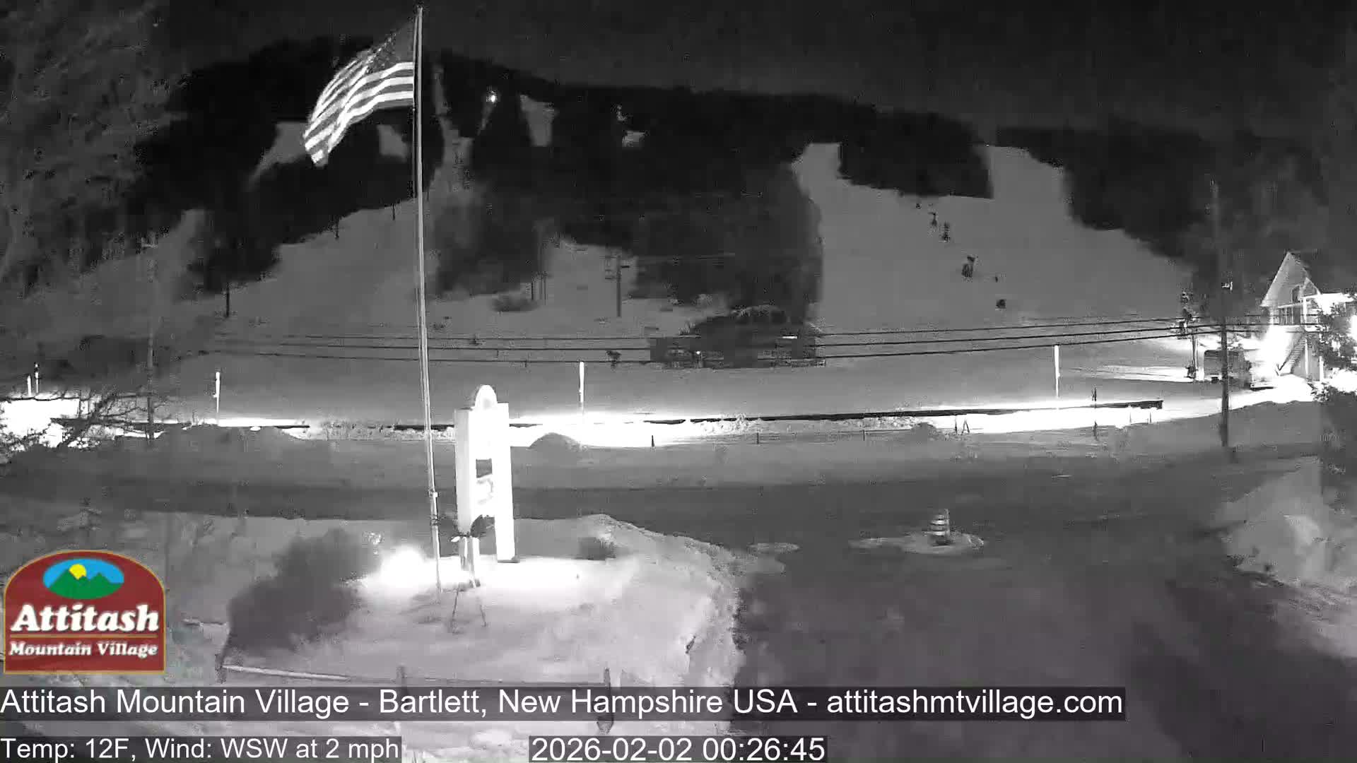 Attitash Mountain Village & Ski Slopes Live Cam - Bartlett, Carroll, New Hampshire, USA