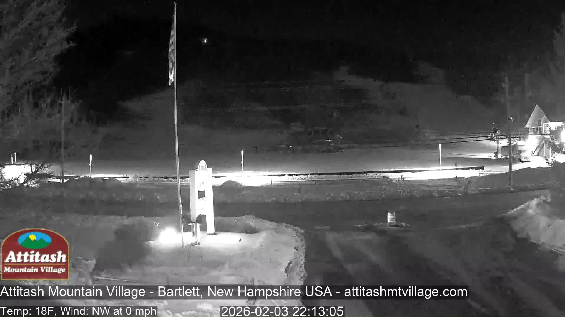 Attitash Mountain Village & Ski Slopes Live Cam - Bartlett, Carroll, New Hampshire, USA