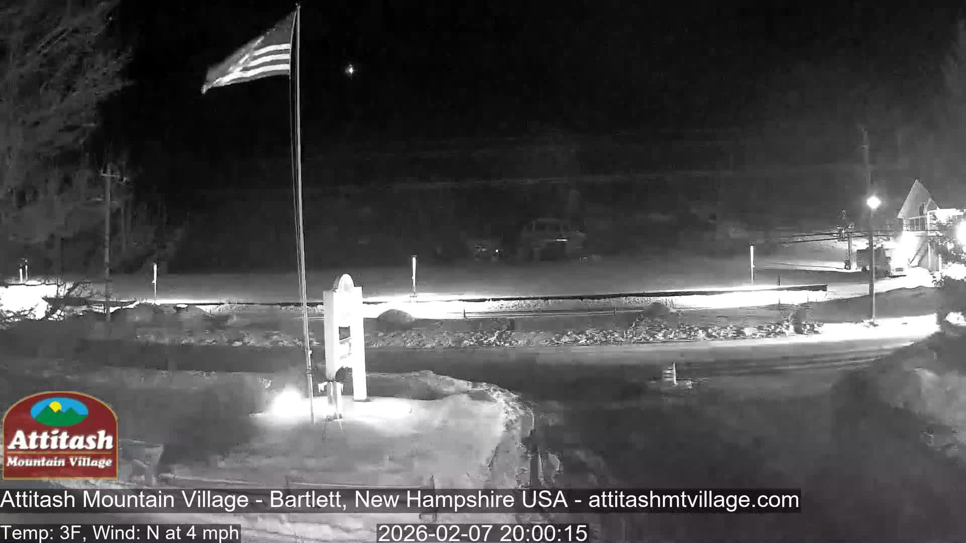 Attitash Mountain Village & Ski Slopes Live Cam - Bartlett, Carroll, New Hampshire, USA