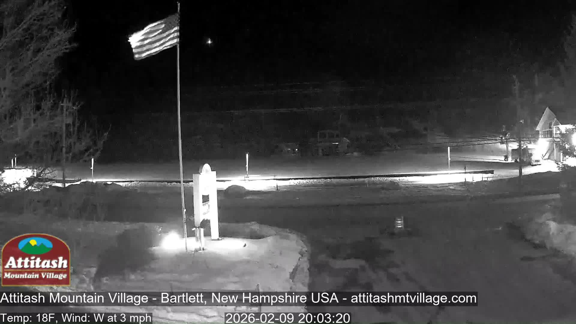 Attitash Mountain Village & Ski Slopes Live Cam - Bartlett, Carroll, New Hampshire, USA